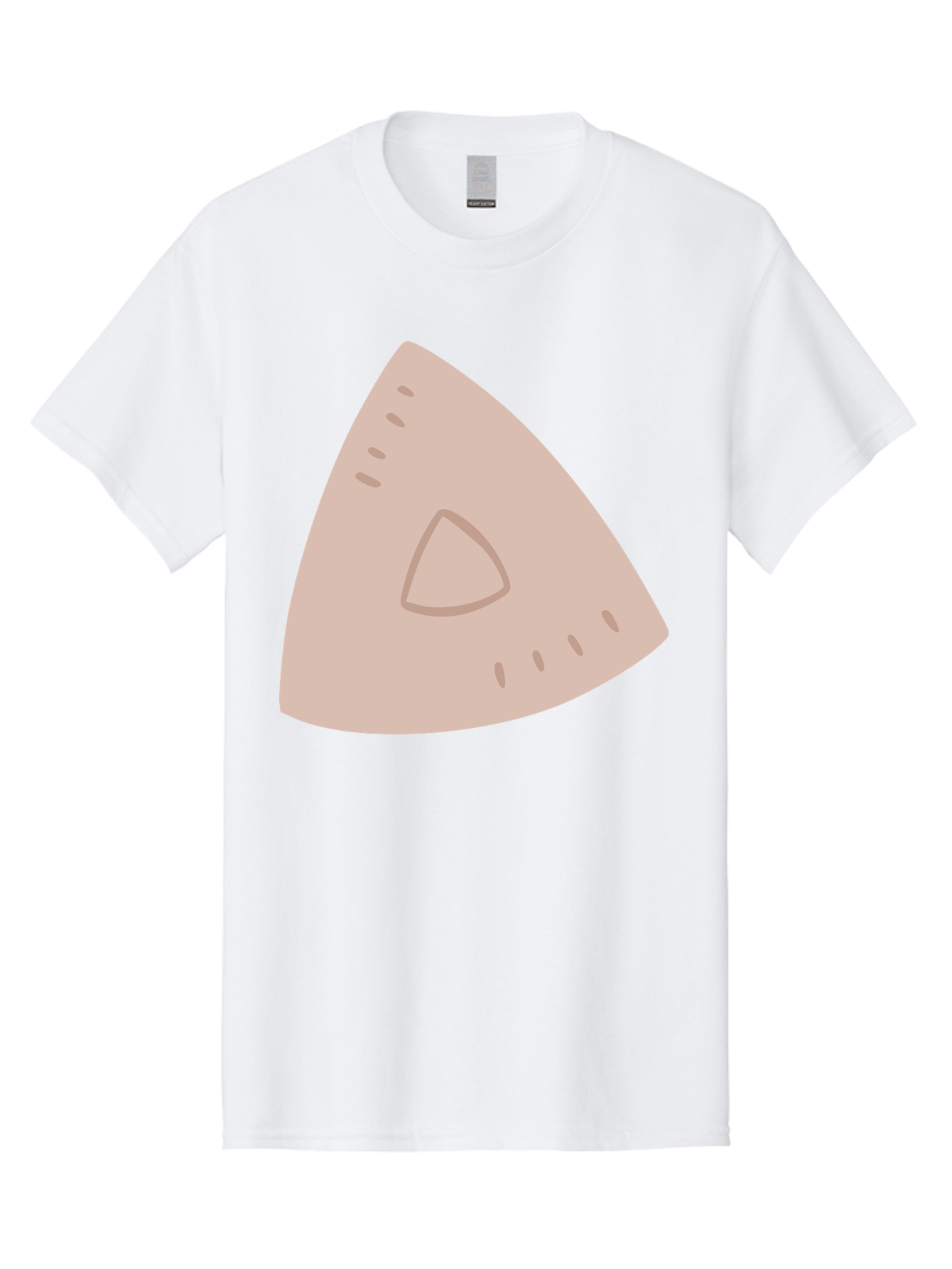Triangle Men'S Graphic Tee, 100% Cotton, Comfortable Casual Summer Wear, Machine Washable, Tricorn Hat, Pirate Hat, Historical Fashion, 18Th Century Style, Cartoon Illustration, Minimalist Design, Simple Shapes, Muted Colors, Vintage Accessory Aac129 23