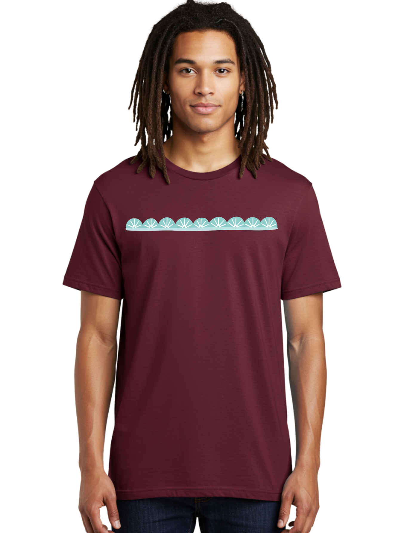 Umbrellas Men'S Graphic Tee, 100% Cotton, Comfortable Casual Summer Wear, Machine Washable, White Seashells, Shell Pattern, Ocean-Inspired Design, Coastal Decor, Beachy Vibe, Simple Illustration, Graphic Element Aac132 22