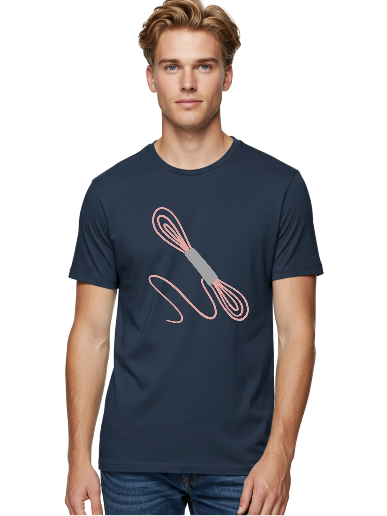 Whisk Men'S Graphic Tee, 100% Cotton, Comfortable Casual Summer Wear, Machine Washable, Cooking Utensils, Kitchen Tools, Whisk Design, Creative Graphics, Pastel Colors, Kitchenware, Cooking Essentials Aac133 26