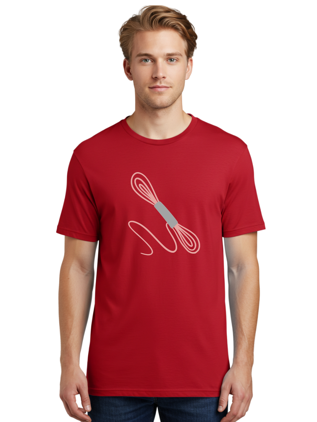 Whisk Men'S Graphic Tee, 100% Cotton, Comfortable Casual Summer Wear, Machine Washable, Cooking Utensils, Kitchen Tools, Whisk Design, Creative Graphics, Pastel Colors, Kitchenware, Cooking Essentials Aac133 12