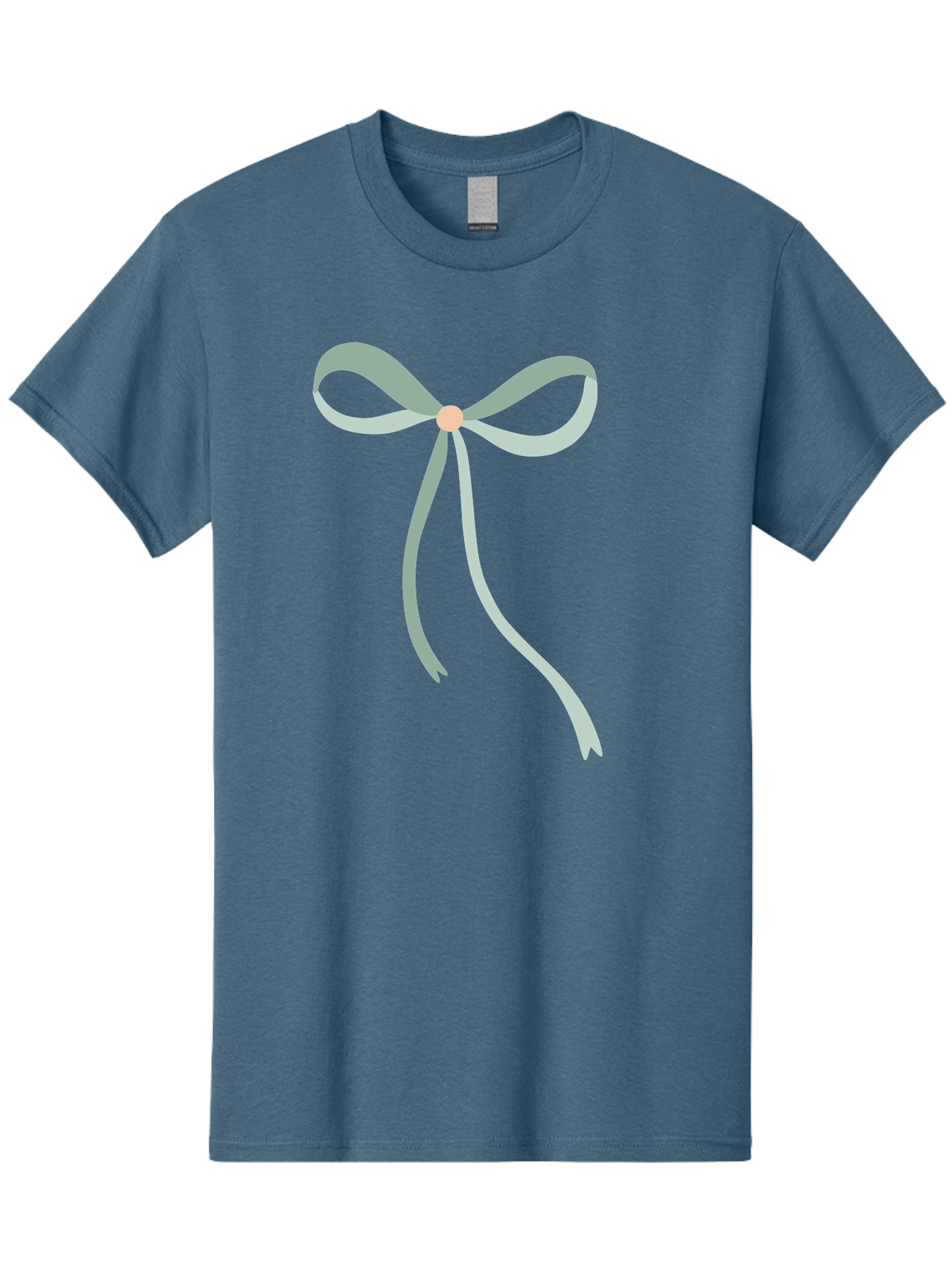 White-Bow Men'S Graphic Tee, 100% Cotton, Comfortable Casual Summer Wear, Machine Washable, Grey Ribbon, Bow Decoration, Gift Wrapping, Celebratory Decor, Party Favors, Elegant Design, Soft Pastel, Minimalist Style Aac134 21