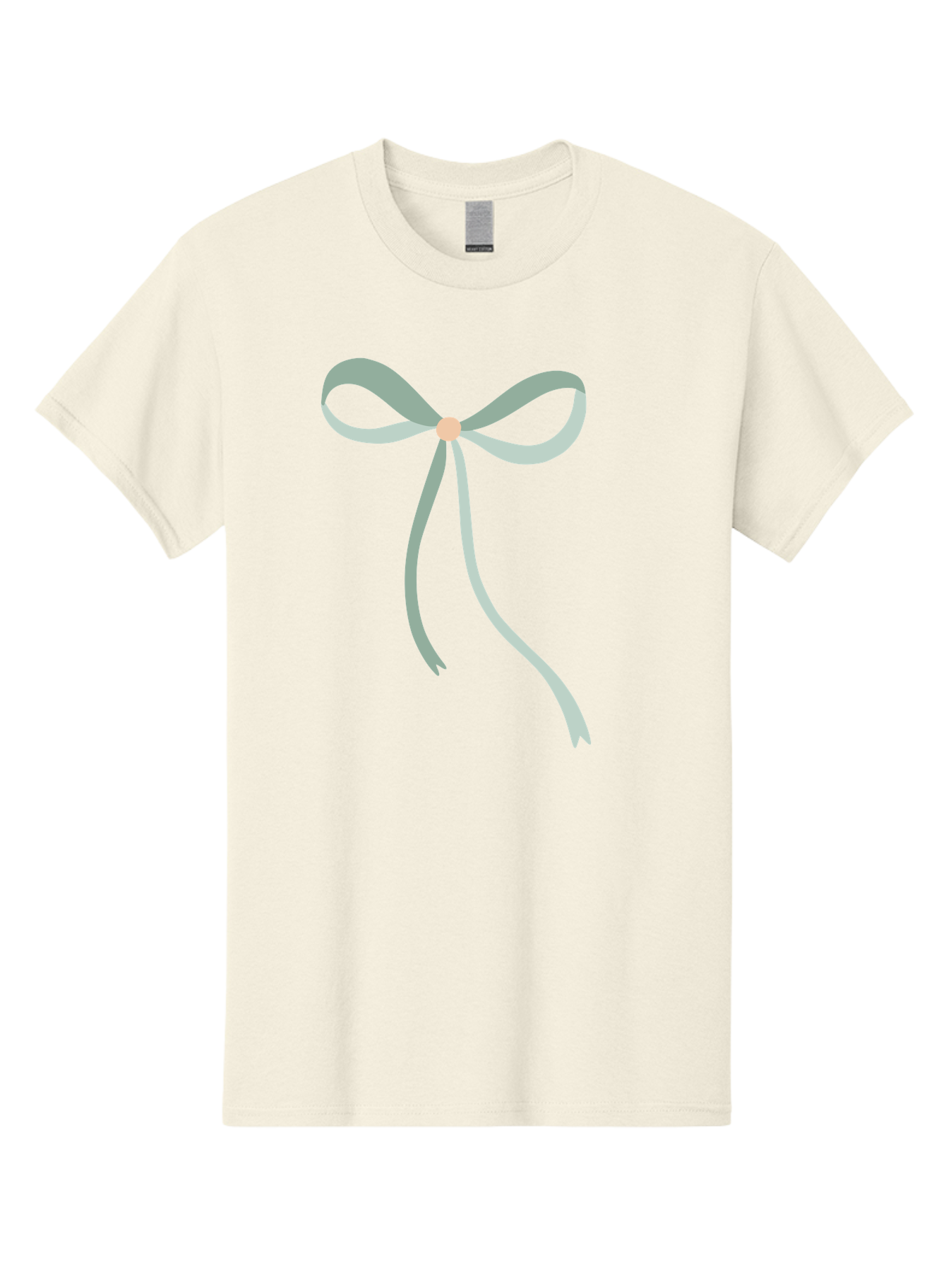 White-Bow Men'S Graphic Tee, 100% Cotton, Comfortable Casual Summer Wear, Machine Washable, Grey Ribbon, Bow Decoration, Gift Wrapping, Celebratory Decor, Party Favors, Elegant Design, Soft Pastel, Minimalist Style Aac134 3
