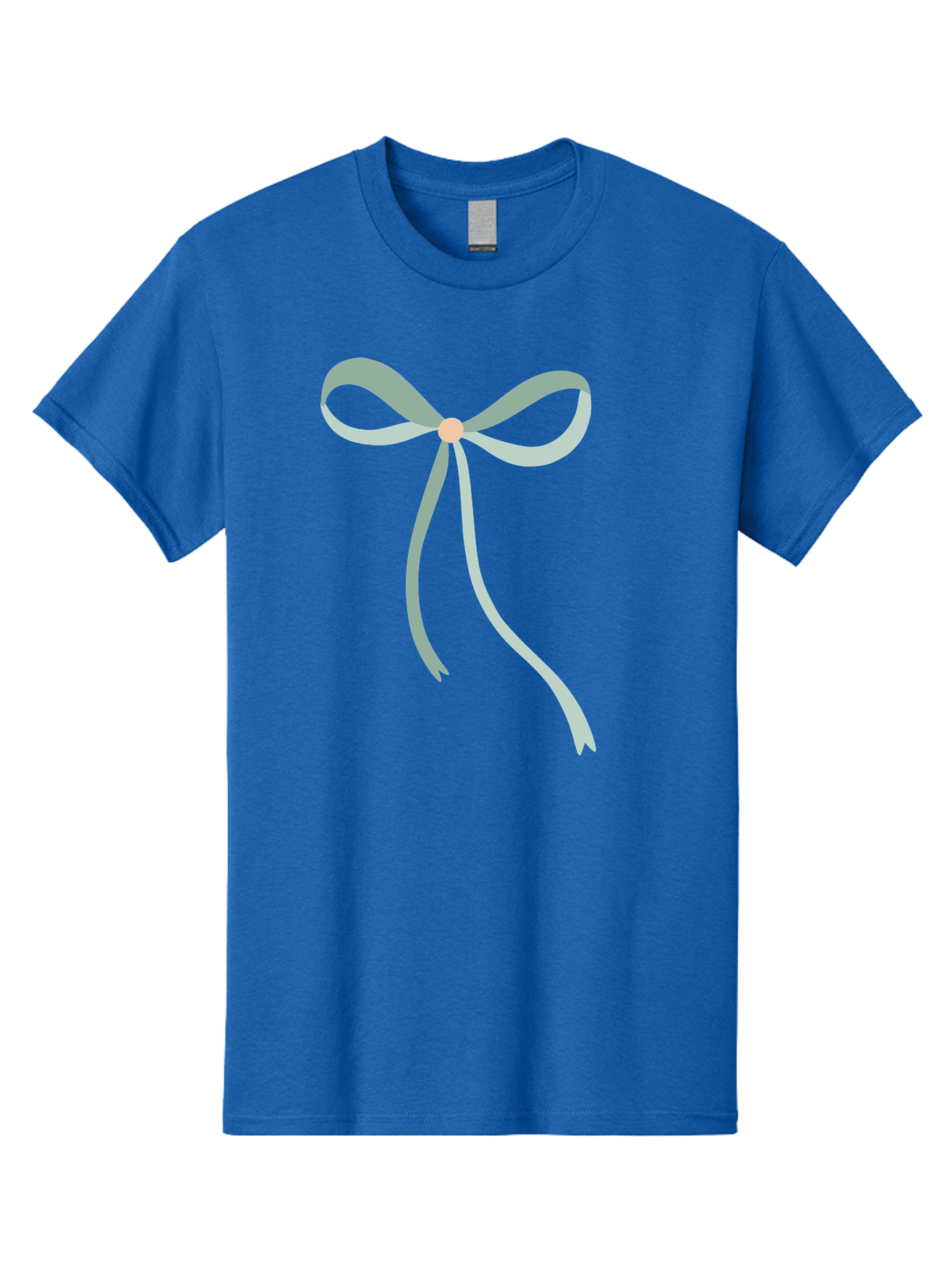White-Bow Men'S Graphic Tee, 100% Cotton, Comfortable Casual Summer Wear, Machine Washable, Grey Ribbon, Bow Decoration, Gift Wrapping, Celebratory Decor, Party Favors, Elegant Design, Soft Pastel, Minimalist Style Aac134 15