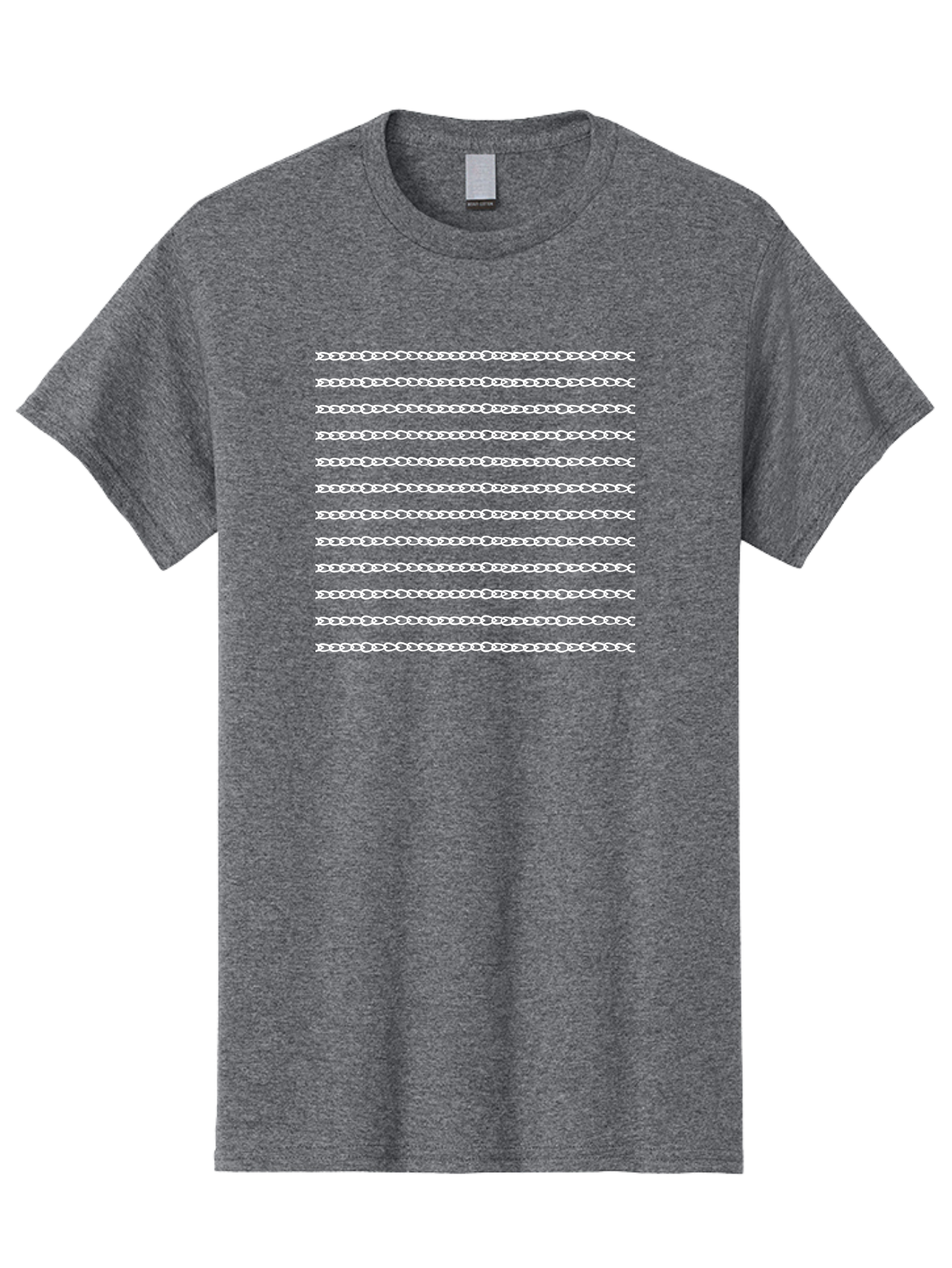 White-Chain-Pattern Men'S Graphic Tee, 100% Cotton, Comfortable Casual Summer Wear, Machine Washable, Chain Link Pattern, Seamless Texture, White Background, Subtle Design, Minimalist Aesthetic, Repeating Motif, Decorative Element, Aac135 29