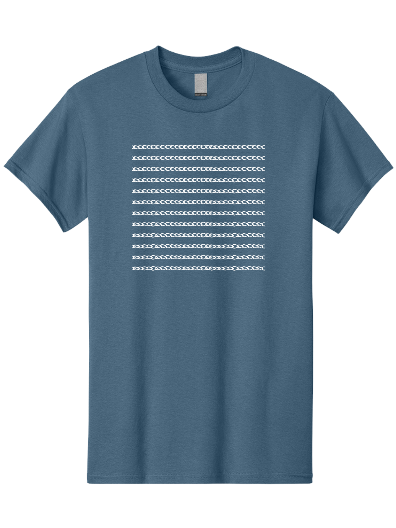 White-Chain-Pattern Men'S Graphic Tee, 100% Cotton, Comfortable Casual Summer Wear, Machine Washable, Chain Link Pattern, Seamless Texture, White Background, Subtle Design, Minimalist Aesthetic, Repeating Motif, Decorative Element, Aac135 15