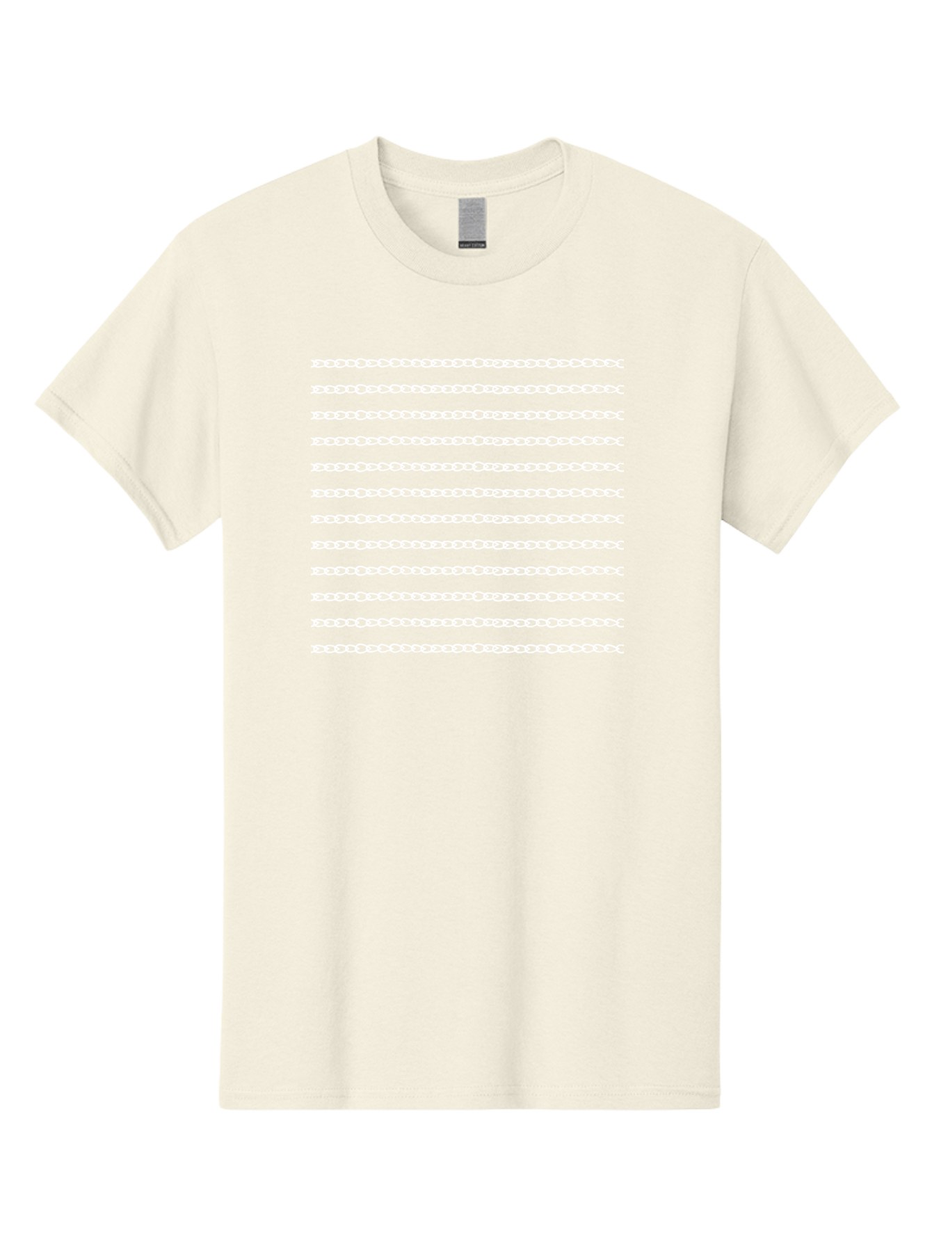 White-Chain-Pattern Men'S Graphic Tee, 100% Cotton, Comfortable Casual Summer Wear, Machine Washable, Chain Link Pattern, Seamless Texture, White Background, Subtle Design, Minimalist Aesthetic, Repeating Motif, Decorative Element, Aac135 13