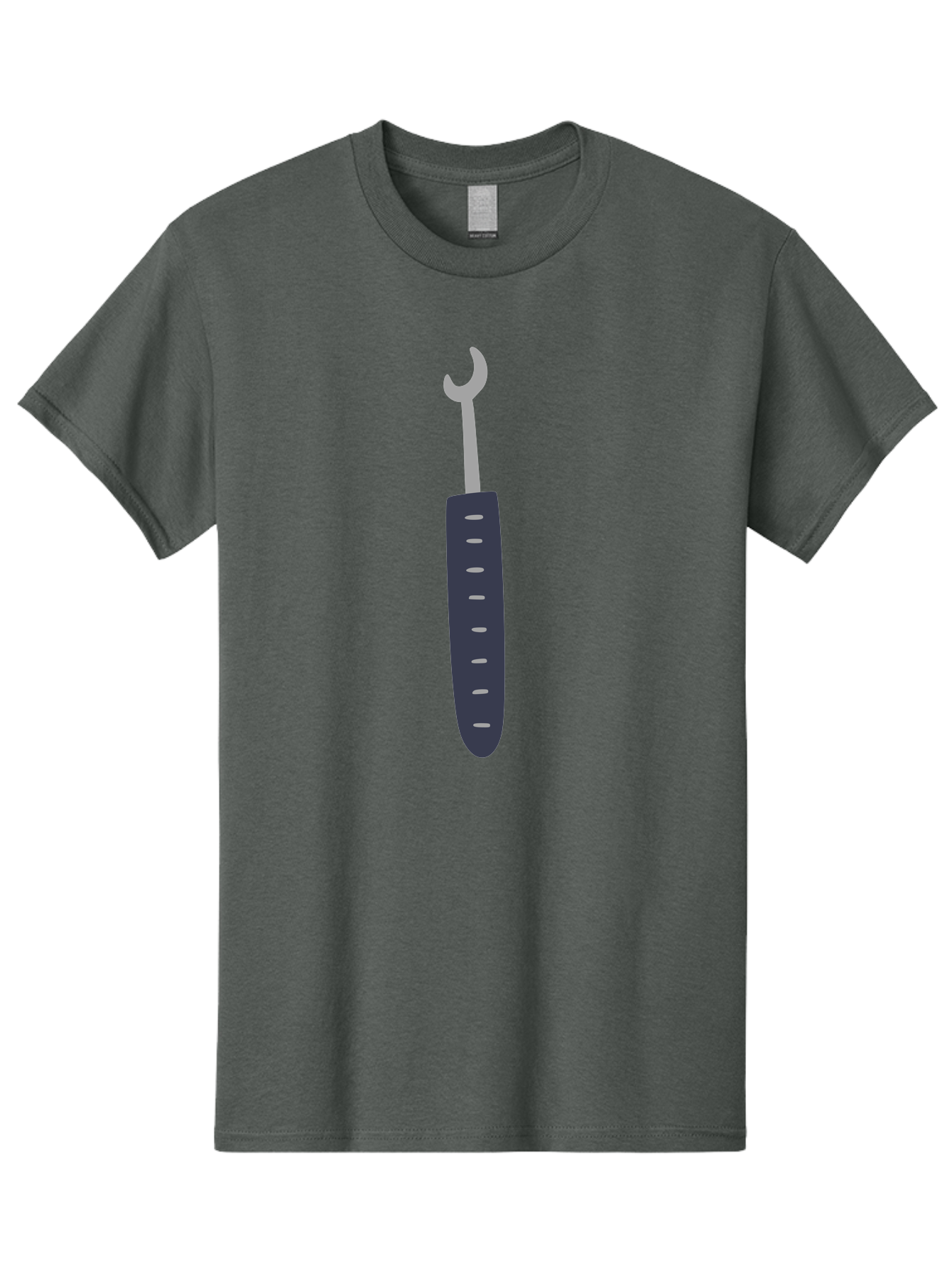 Wrench Men'S Graphic Tee, 100% Cotton, Comfortable Casual Summer Wear, Machine Washable, Adjustable Wrench, Metal Tool, Silver Wrench, Black Handle, Ergonomic Grip, Technical Illustration, Modern Design, Hand Tool Aac140 9
