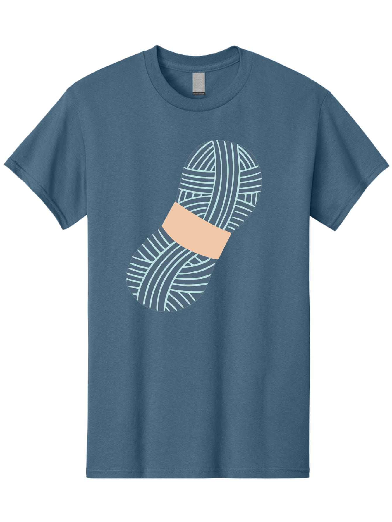 Yarn-Ball-1 Men'S Graphic Tee, 100% Cotton, Comfortable Casual Summer Wear, Machine Washable, Gray Yarn, White Stripes, Yarn Ball, Knitting Supplies, Crochet Materials, Craft Project Aac144 27