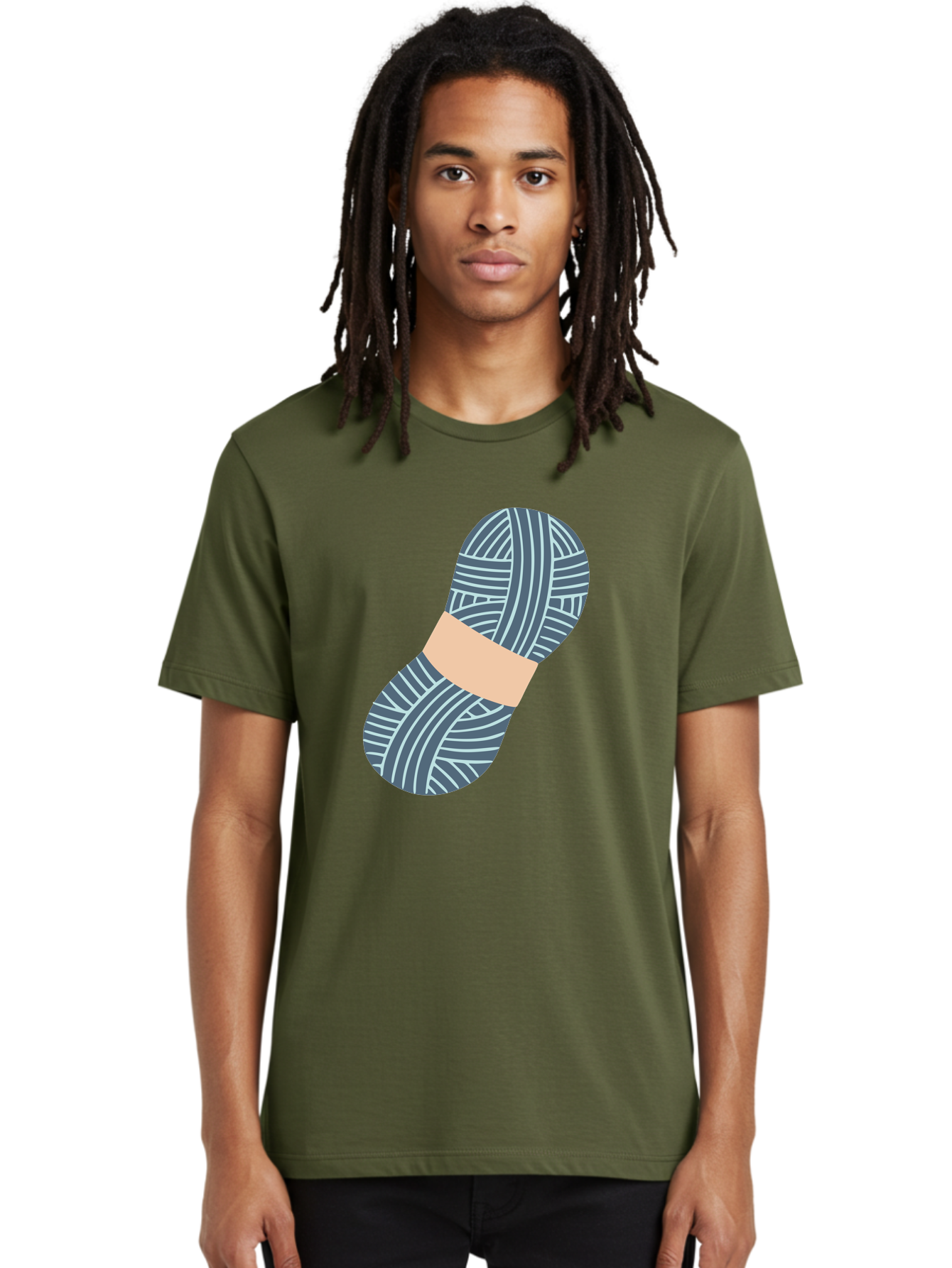 Yarn-Ball-1 Men'S Graphic Tee, 100% Cotton, Comfortable Casual Summer Wear, Machine Washable, Gray Yarn, White Stripes, Yarn Ball, Knitting Supplies, Crochet Materials, Craft Project Aac144 10