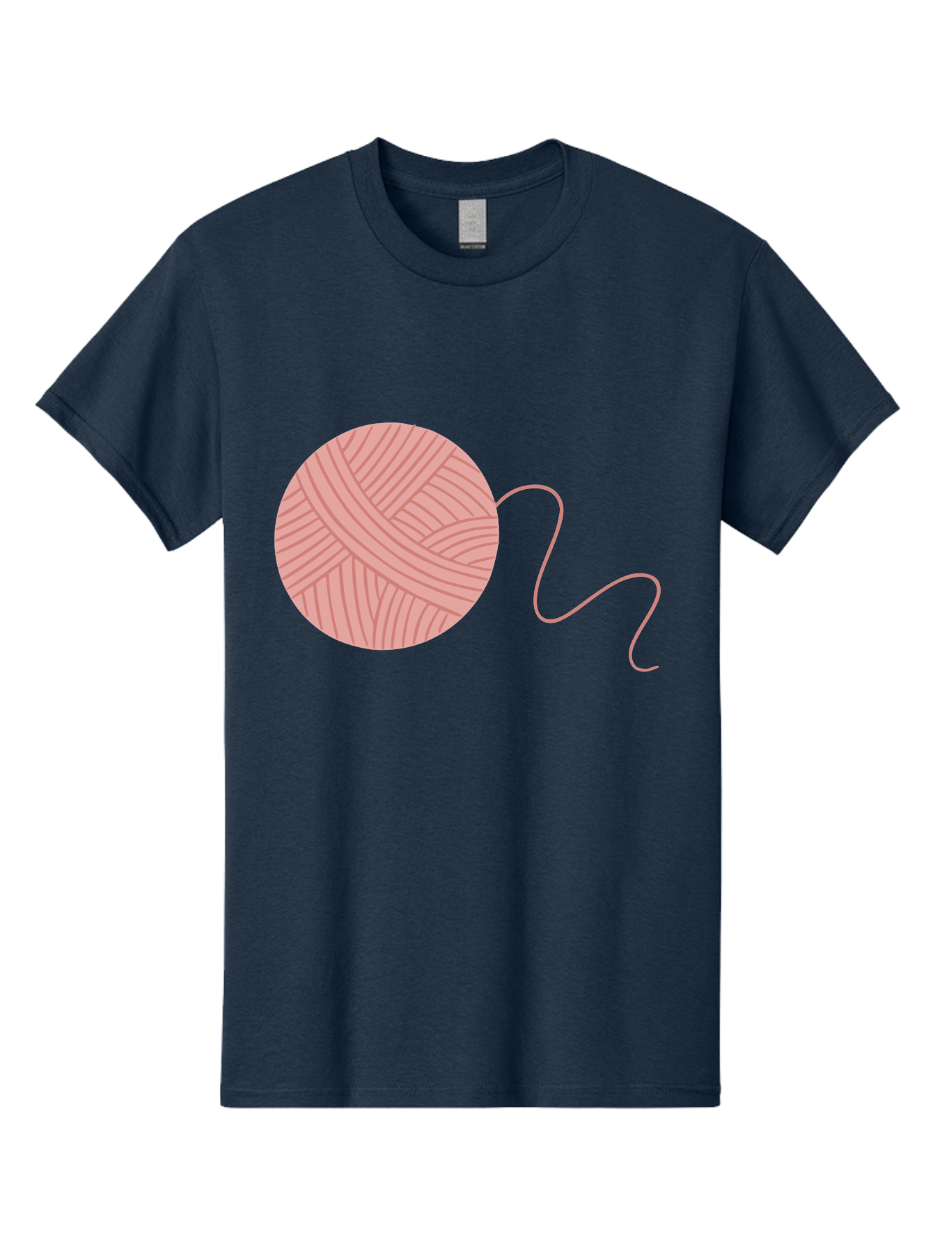 Yarn-Ball Men'S Graphic Tee, 100% Cotton, Comfortable Casual Summer Wear, Machine Washable, Pink Yarn, Ball Of Yarn, Knitting Supplies, Crochet Materials, Crafting Tools, Handmade Hobby, Diy Project, Yarn Thread, Pink Color Aac145 21