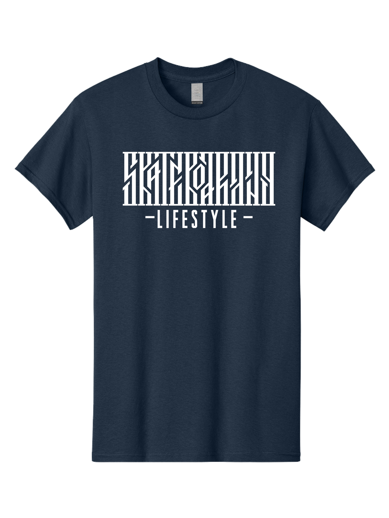 Lifestyle-1 Men'S Graphic Tee, 100% Cotton, Comfortable Casual Summer Wear, Machine Washable, Lifestyle Branding, White Typography, Modern Design, Geometric Patterns, Fashion Statement, Urban Style, Chic Aesthetics Aac151 19