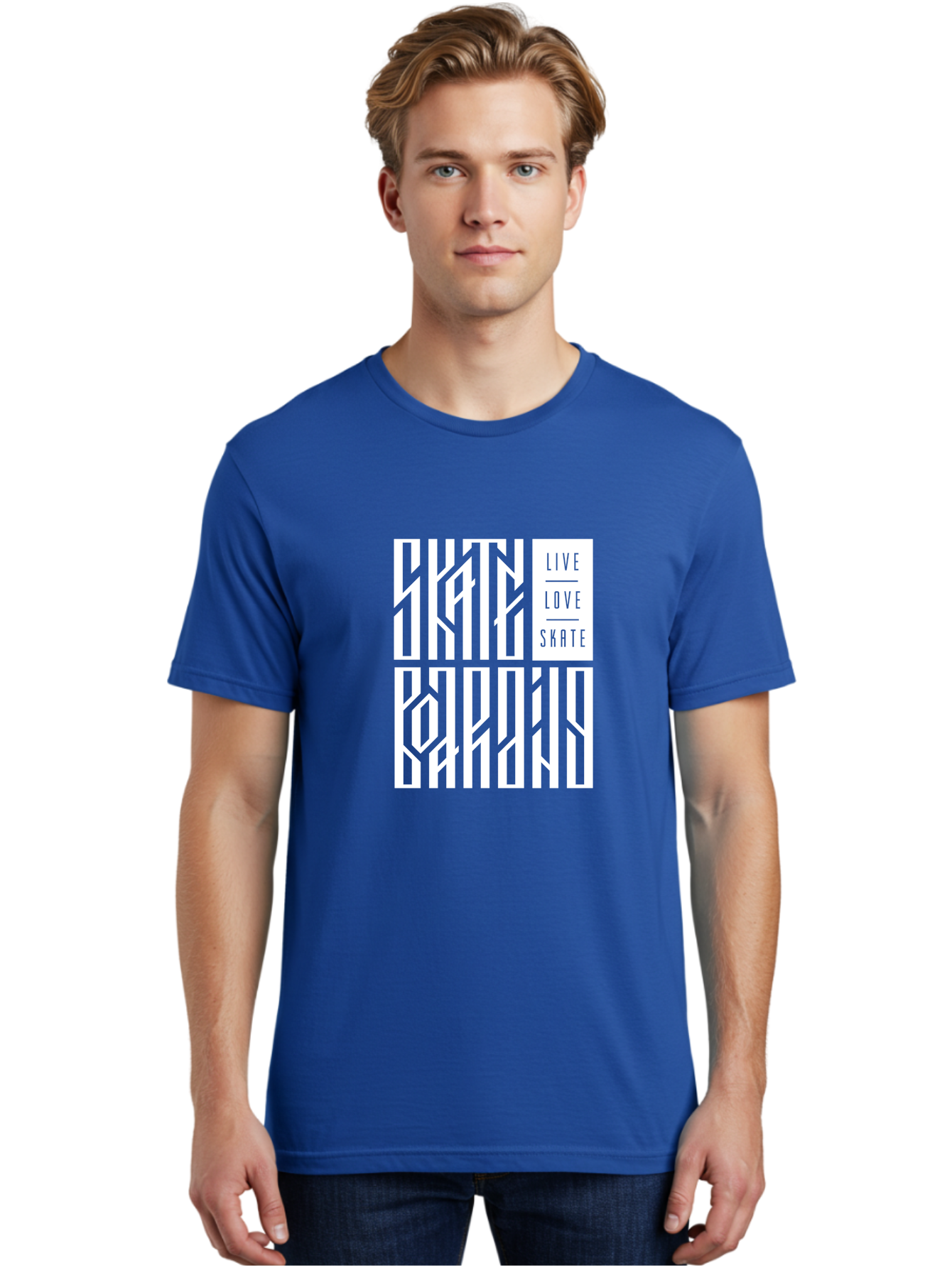 Live-Love-Skate-1 Men'S Graphic Tee, 100% Cotton, Comfortable Casual Summer Wear, Machine Washable, Skateboarding Culture, Action Sports, Extreme Sports, Skate Lifestyle, Streetwear Fashion, Urban Style, Skateboard Graphics, Skateboard Art Aac153 2