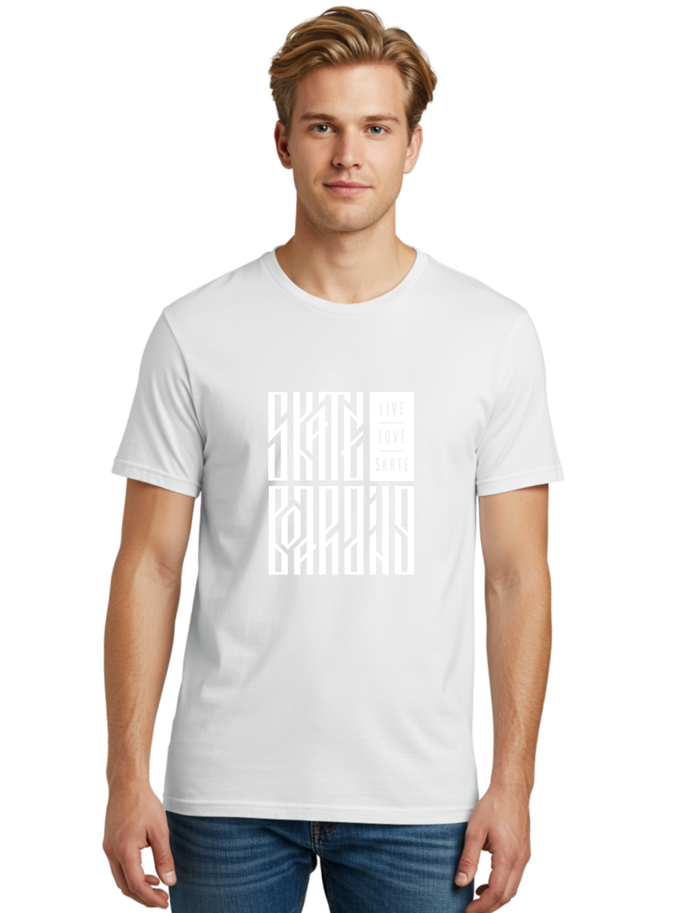Live-Love-Skate-1 Men'S Graphic Tee, 100% Cotton, Comfortable Casual Summer Wear, Machine Washable, Skateboarding Culture, Action Sports, Extreme Sports, Skate Lifestyle, Streetwear Fashion, Urban Style, Skateboard Graphics, Skateboard Art Aac153 16