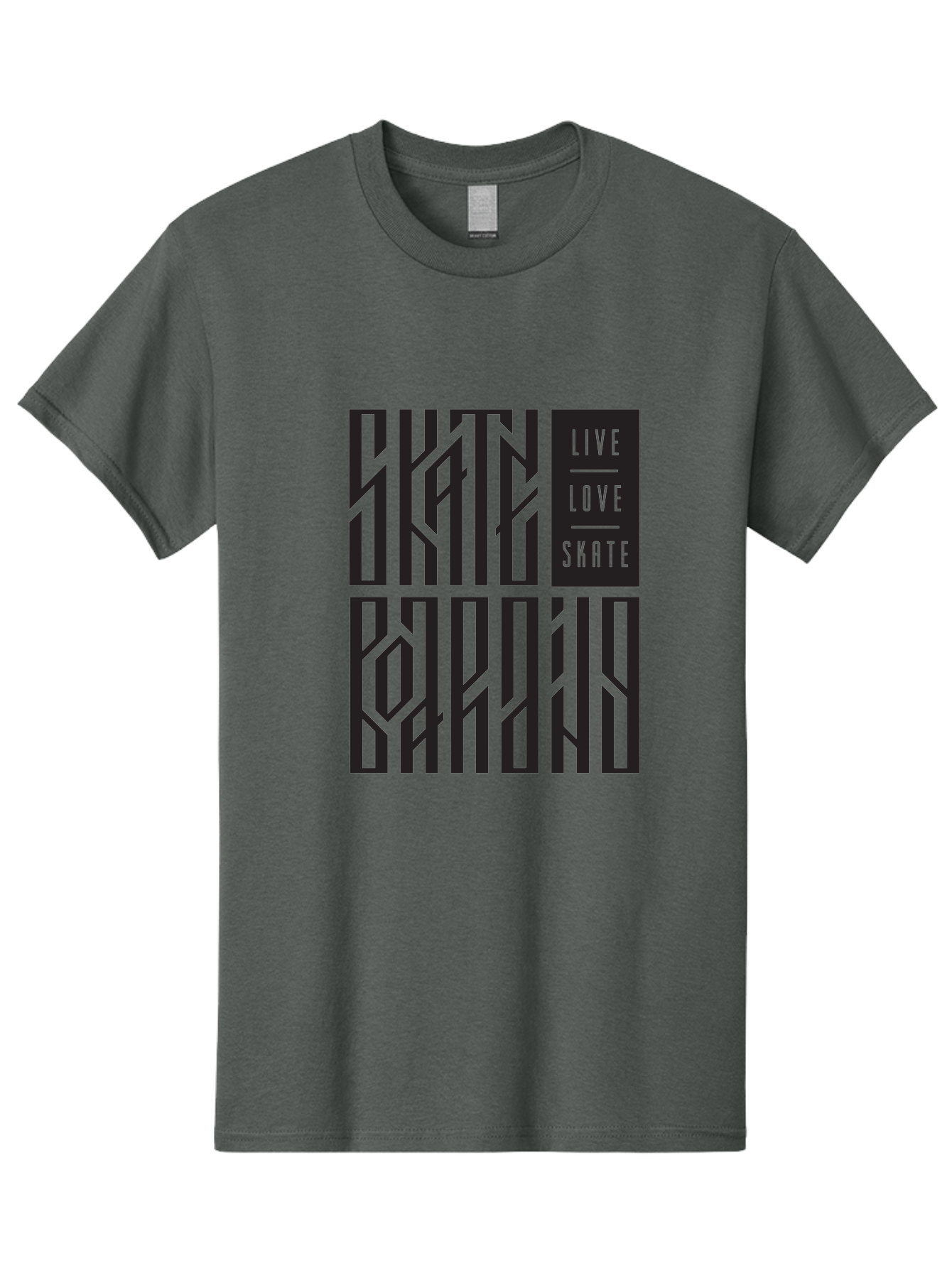Live-Love-Skate Men'S Graphic Tee, 100% Cotton, Comfortable Casual Summer Wear, Machine Washable, Street Art Style, Skate Culture, Bold Typography, Urban Lifestyle, Action Sports, Graffiti-Inspired Design, Skateboarding Community Aac154 19