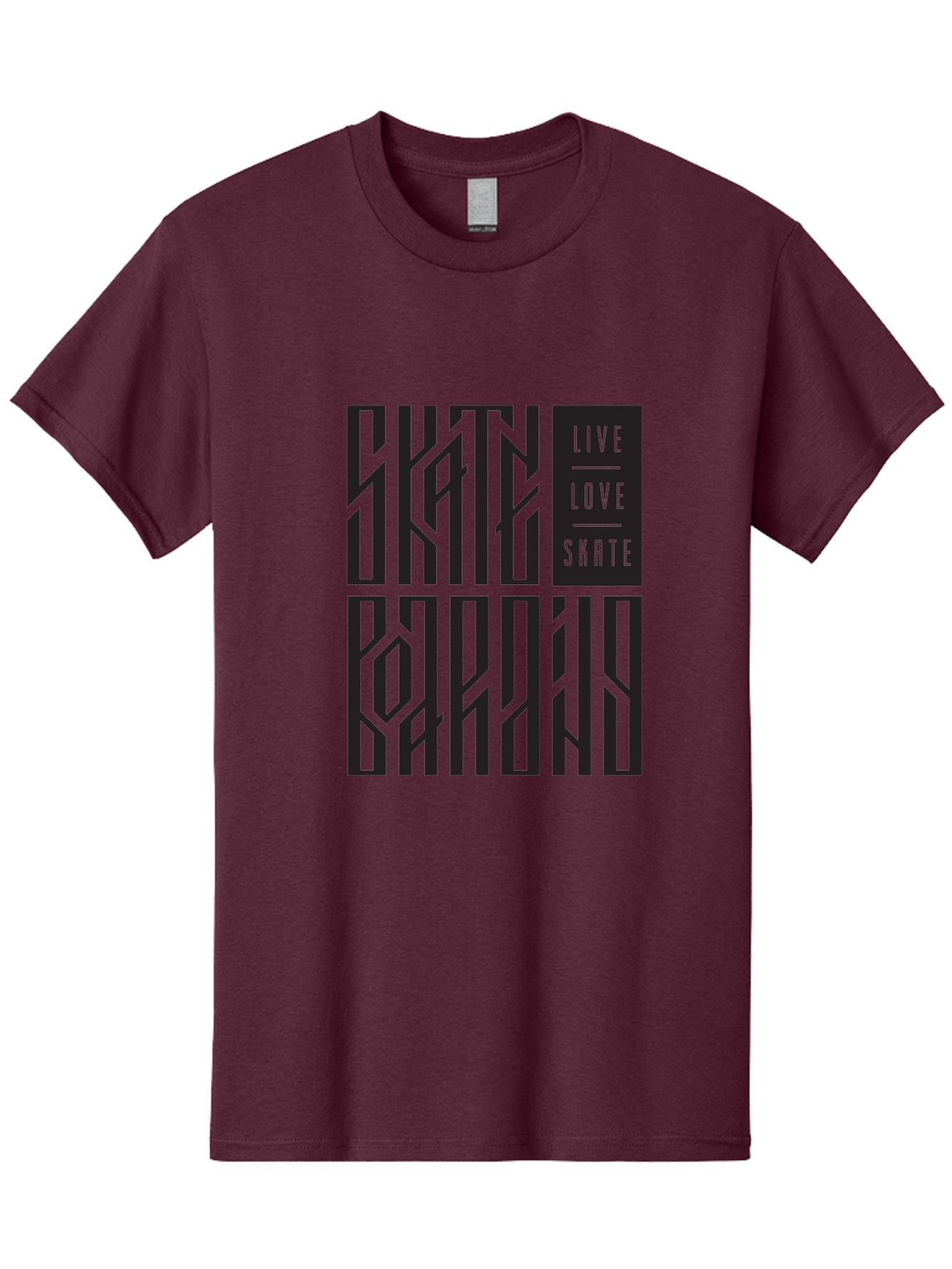 Live-Love-Skate Men'S Graphic Tee, 100% Cotton, Comfortable Casual Summer Wear, Machine Washable, Street Art Style, Skate Culture, Bold Typography, Urban Lifestyle, Action Sports, Graffiti-Inspired Design, Skateboarding Community Aac154 25