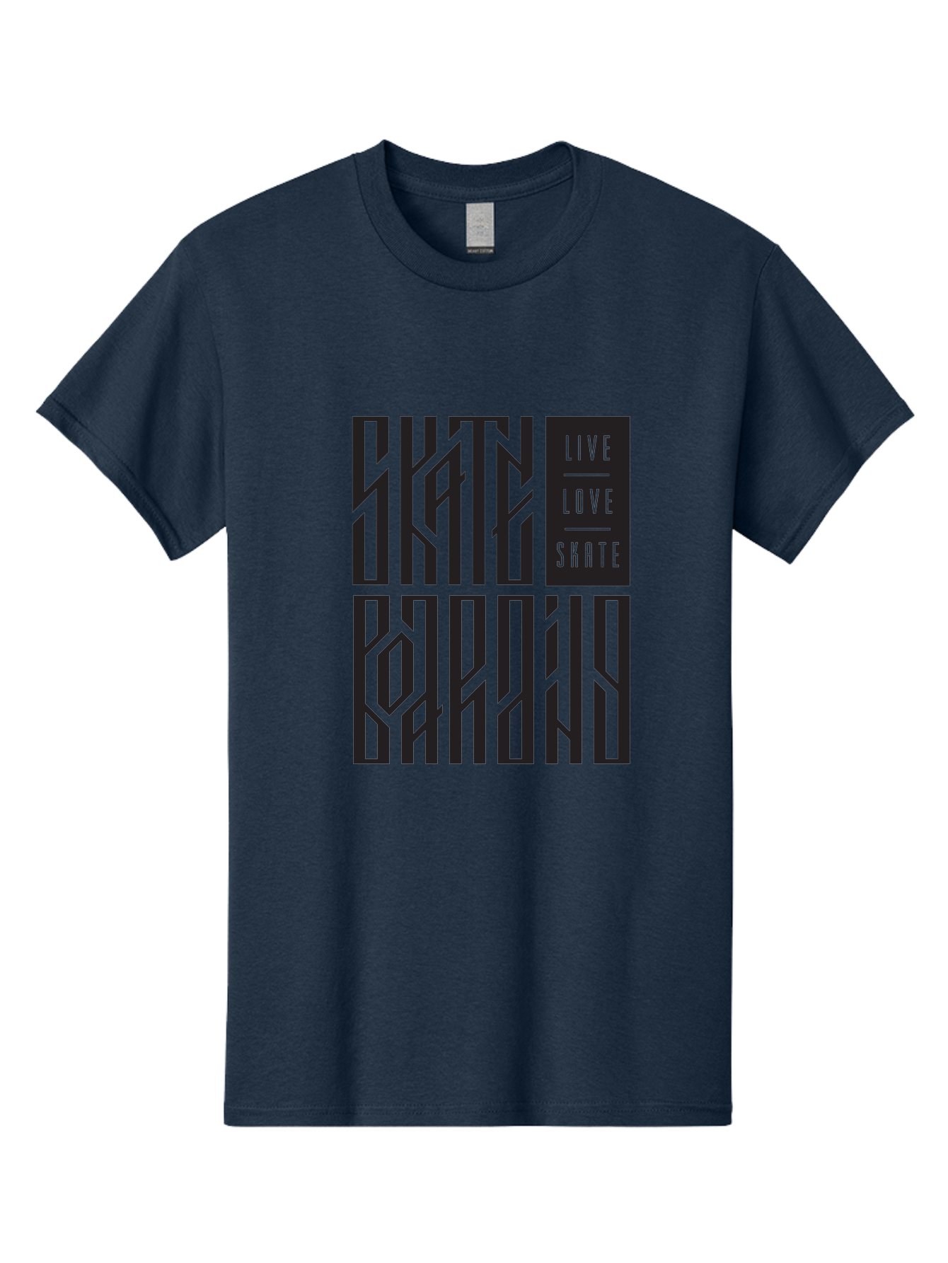 Live-Love-Skate Men'S Graphic Tee, 100% Cotton, Comfortable Casual Summer Wear, Machine Washable, Street Art Style, Skate Culture, Bold Typography, Urban Lifestyle, Action Sports, Graffiti-Inspired Design, Skateboarding Community Aac154 23