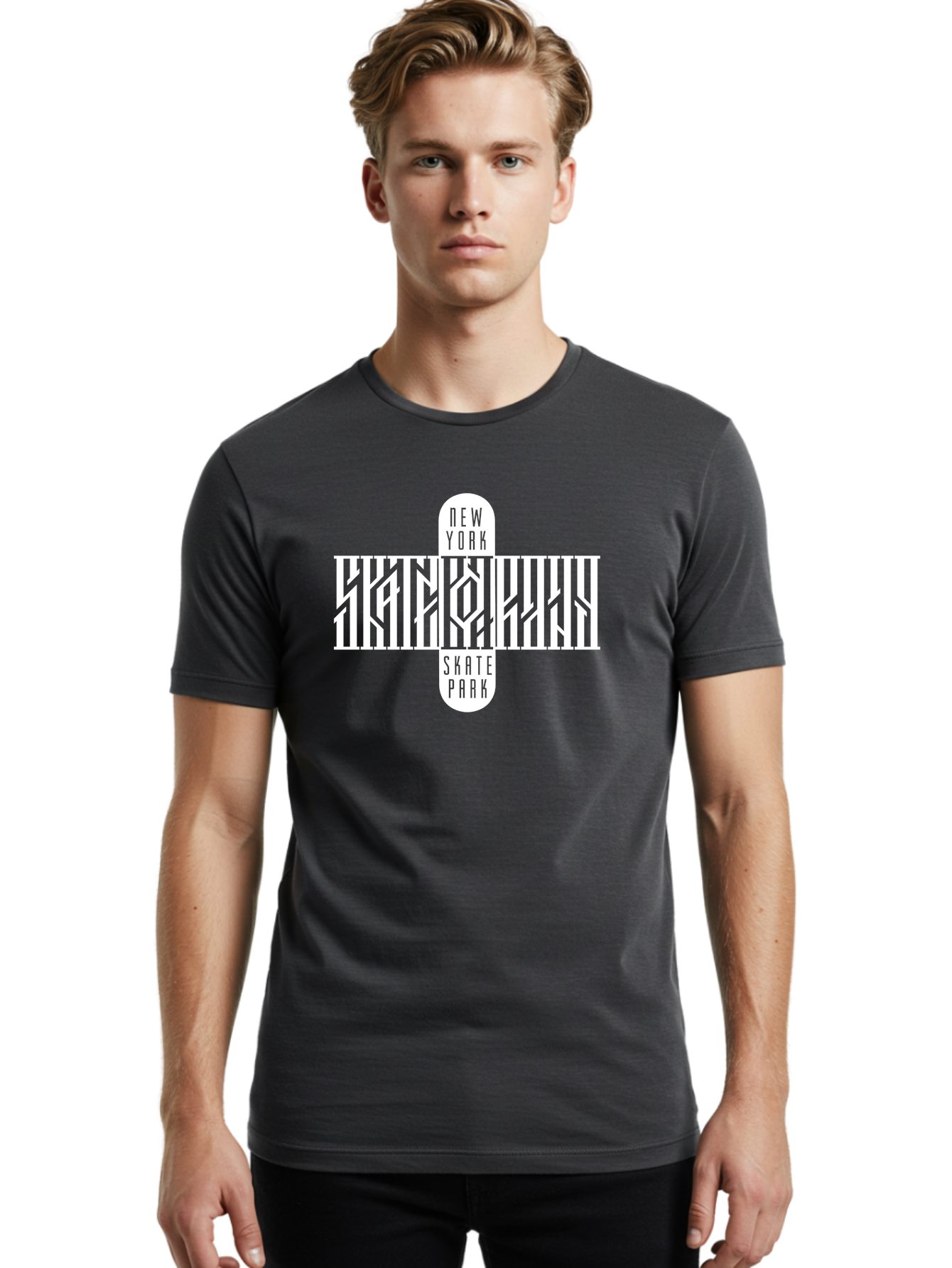 New-York-Skate-Park Men'S Graphic Tee, 100% Cotton, Comfortable Casual Summer Wear, Machine Washable, Skateboarding, Skate Park, New York, Street Art, Skate Culture, Urban Sports, Skateboard Graphics, Skateboarding Community, Action Sports Aac159 8