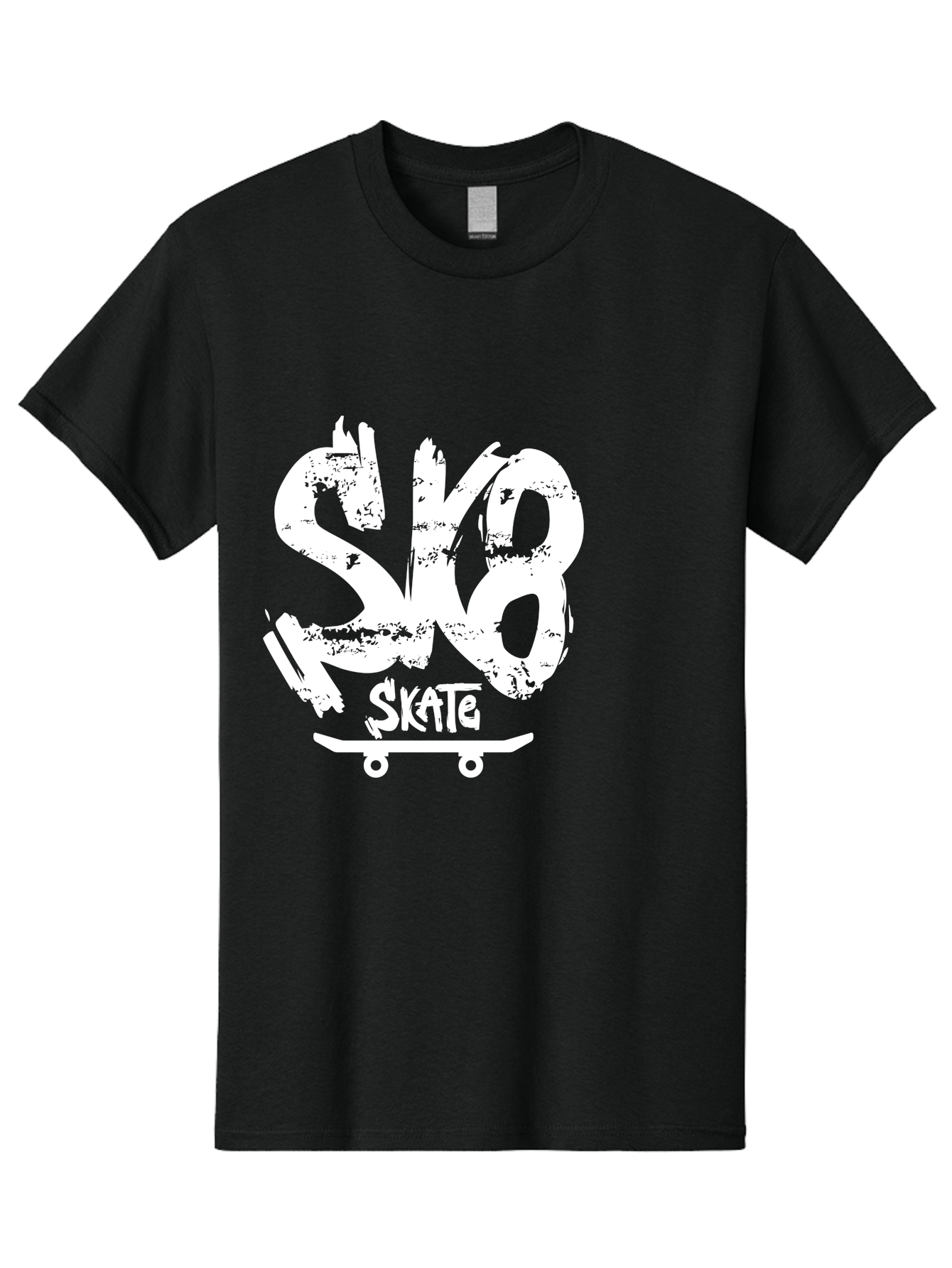 Sk8-2 Men'S Graphic Tee, 100% Cotton, Comfortable Casual Summer Wear, Machine Washable, Skateboarding Logo, Skate Culture, Streetwear Fashion, Action Sports, Skateboarding Brand, Edgy Design, Youth Lifestyle, Skateboard Graphics Aac161 19