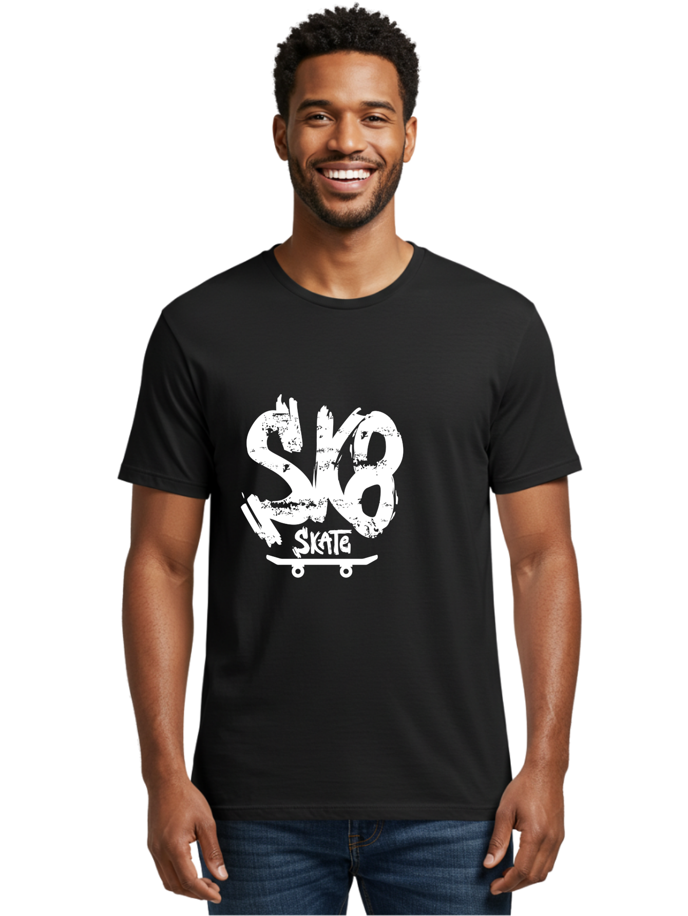 Sk8-2 Men'S Graphic Tee, 100% Cotton, Comfortable Casual Summer Wear, Machine Washable, Skateboarding Logo, Skate Culture, Streetwear Fashion, Action Sports, Skateboarding Brand, Edgy Design, Youth Lifestyle, Skateboard Graphics Aac161 20