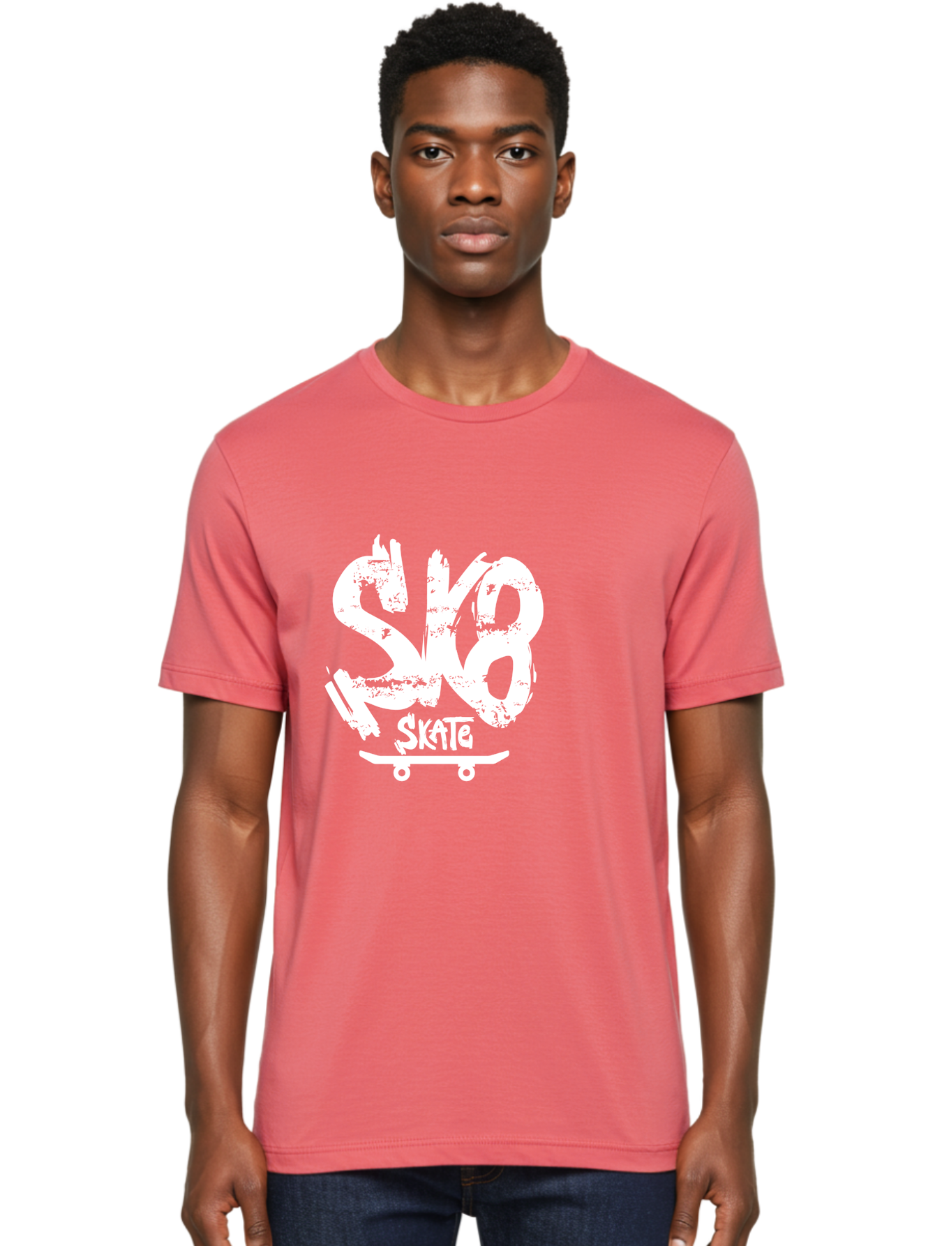 Sk8-2 Men'S Graphic Tee, 100% Cotton, Comfortable Casual Summer Wear, Machine Washable, Skateboarding Logo, Skate Culture, Streetwear Fashion, Action Sports, Skateboarding Brand, Edgy Design, Youth Lifestyle, Skateboard Graphics Aac161 26