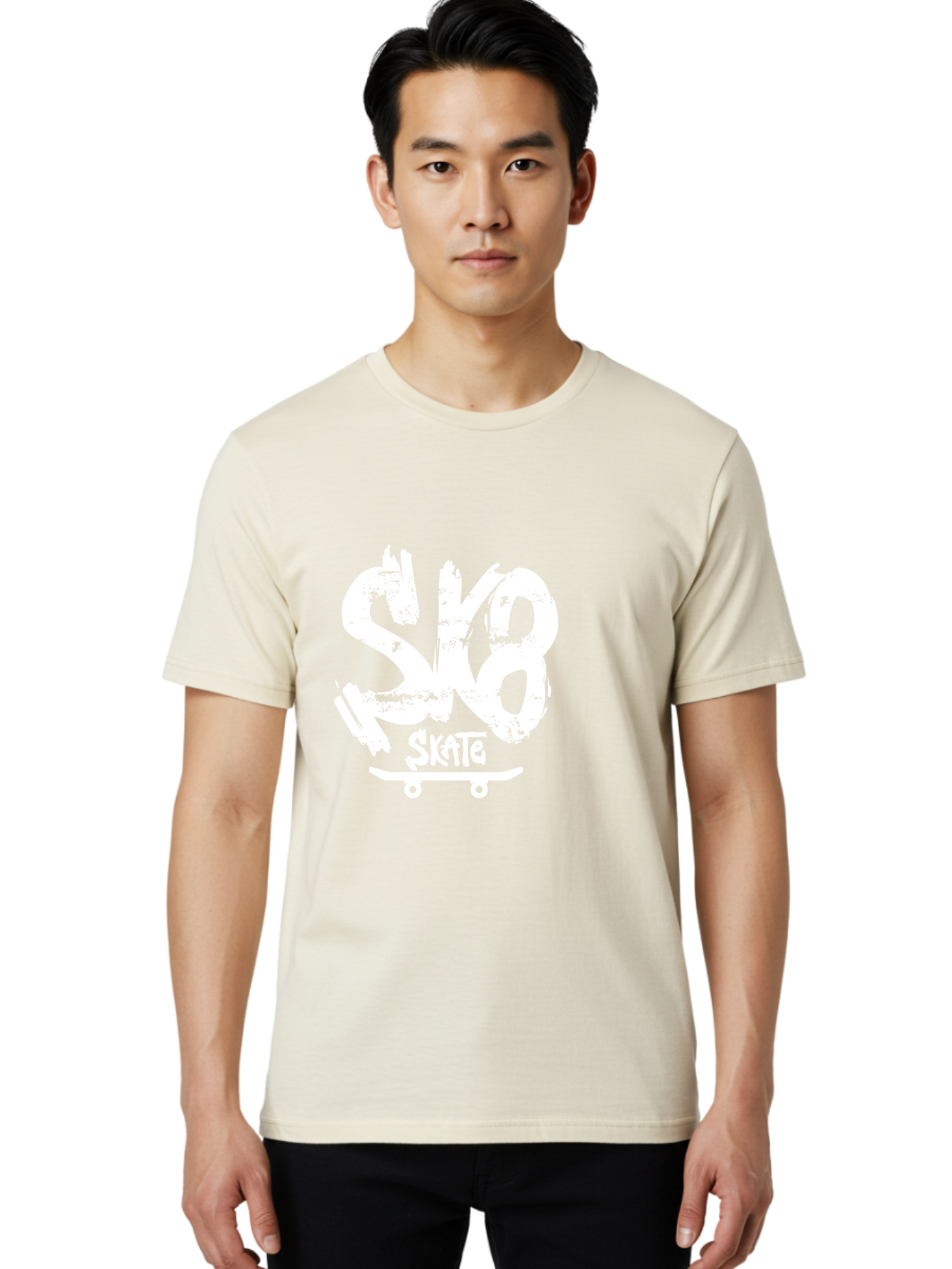 Sk8-2 Men'S Graphic Tee, 100% Cotton, Comfortable Casual Summer Wear, Machine Washable, Skateboarding Logo, Skate Culture, Streetwear Fashion, Action Sports, Skateboarding Brand, Edgy Design, Youth Lifestyle, Skateboard Graphics Aac161 14