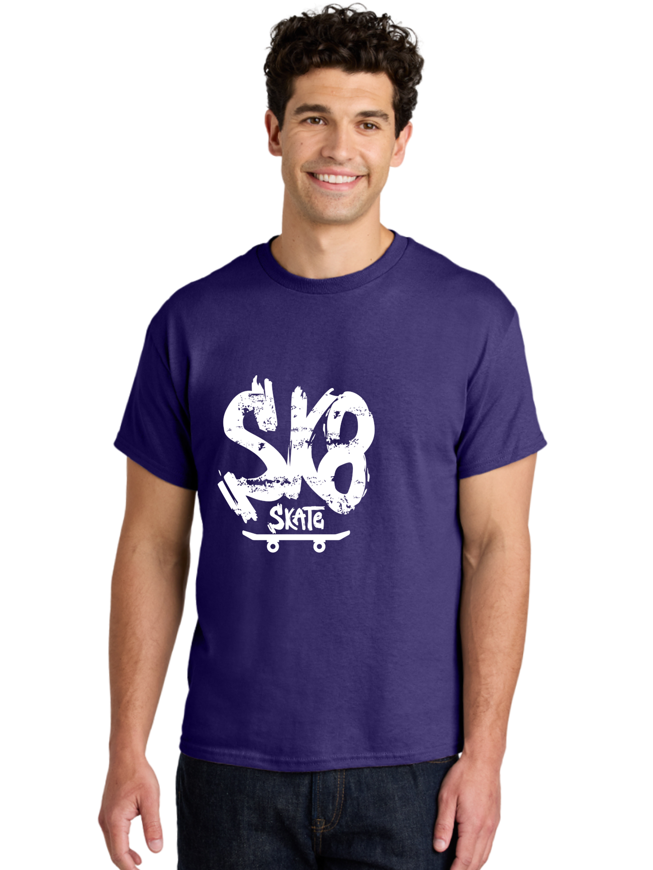 Sk8-2 Men'S Graphic Tee, 100% Cotton, Comfortable Casual Summer Wear, Machine Washable, Skateboarding Logo, Skate Culture, Streetwear Fashion, Action Sports, Skateboarding Brand, Edgy Design, Youth Lifestyle, Skateboard Graphics Aac161 30