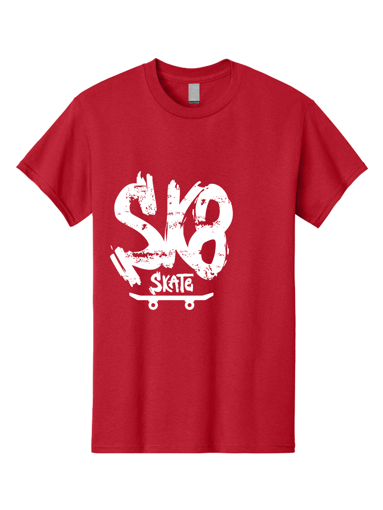 Sk8-2 Men'S Graphic Tee, 100% Cotton, Comfortable Casual Summer Wear, Machine Washable, Skateboarding Logo, Skate Culture, Streetwear Fashion, Action Sports, Skateboarding Brand, Edgy Design, Youth Lifestyle, Skateboard Graphics Aac161 23