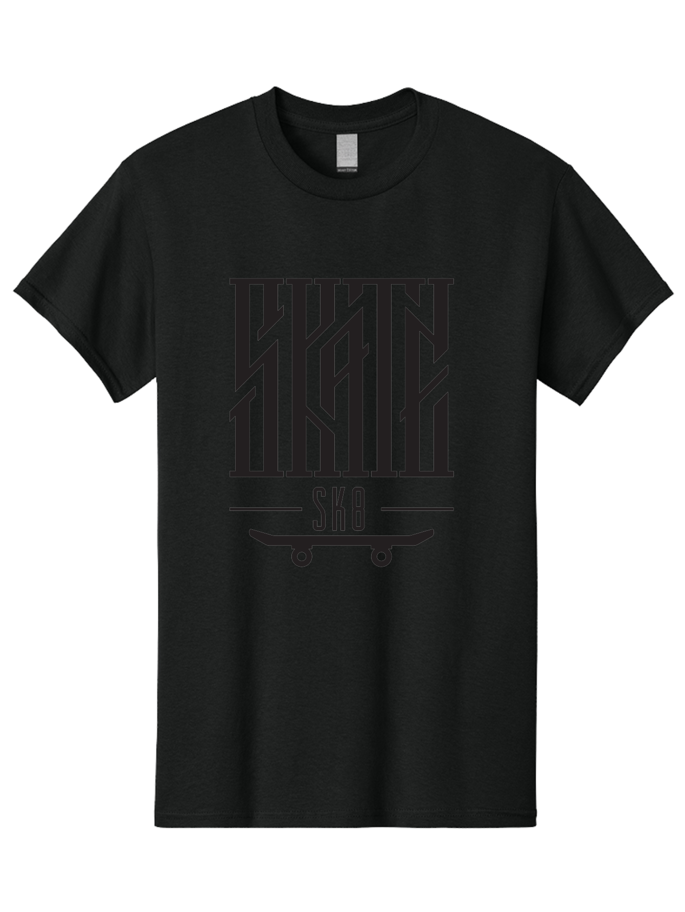 Sk8-3 Men'S Graphic Tee, 100% Cotton, Comfortable Casual Summer Wear, Machine Washable, Skateboarding, Sk8, Skate Culture, Streetwear, Extreme Sports, Graphic Design, Urban Style, Skateboard Graphics, Black And Green Design, Skateboard Art Aac162 3