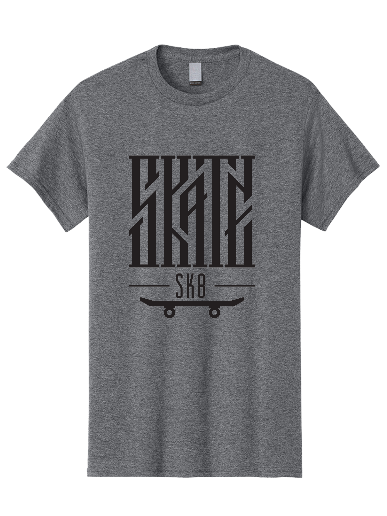 Sk8-3 Men'S Graphic Tee, 100% Cotton, Comfortable Casual Summer Wear, Machine Washable, Skateboarding, Sk8, Skate Culture, Streetwear, Extreme Sports, Graphic Design, Urban Style, Skateboard Graphics, Black And Green Design, Skateboard Art Aac162 5
