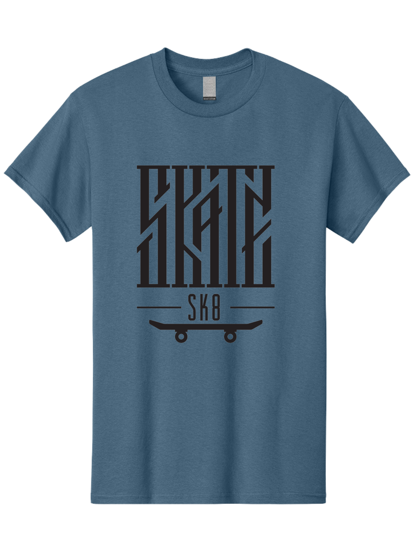 Sk8-3 Men'S Graphic Tee, 100% Cotton, Comfortable Casual Summer Wear, Machine Washable, Skateboarding, Sk8, Skate Culture, Streetwear, Extreme Sports, Graphic Design, Urban Style, Skateboard Graphics, Black And Green Design, Skateboard Art Aac162 25