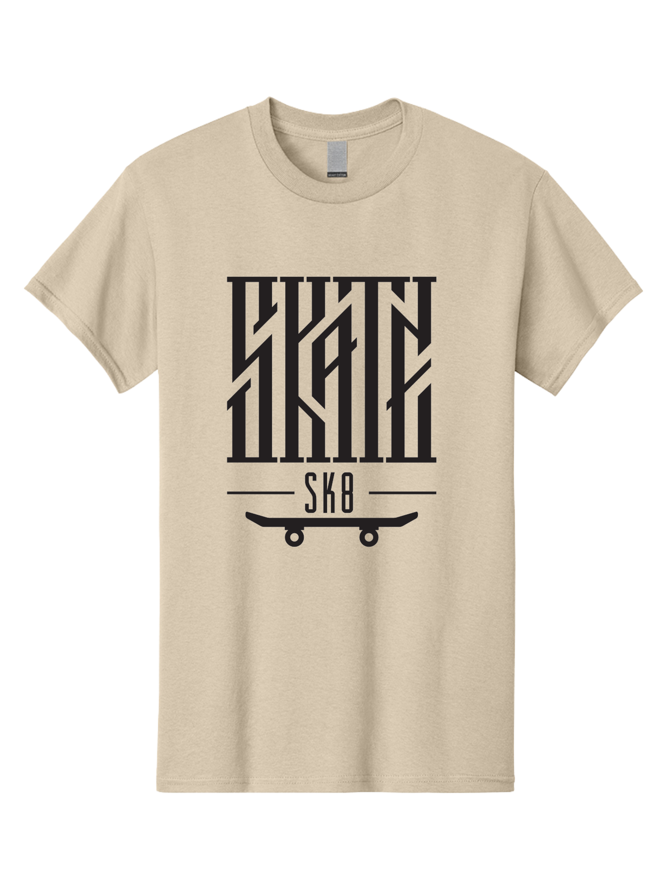 Sk8-3 Men'S Graphic Tee, 100% Cotton, Comfortable Casual Summer Wear, Machine Washable, Skateboarding, Sk8, Skate Culture, Streetwear, Extreme Sports, Graphic Design, Urban Style, Skateboard Graphics, Black And Green Design, Skateboard Art Aac162 23