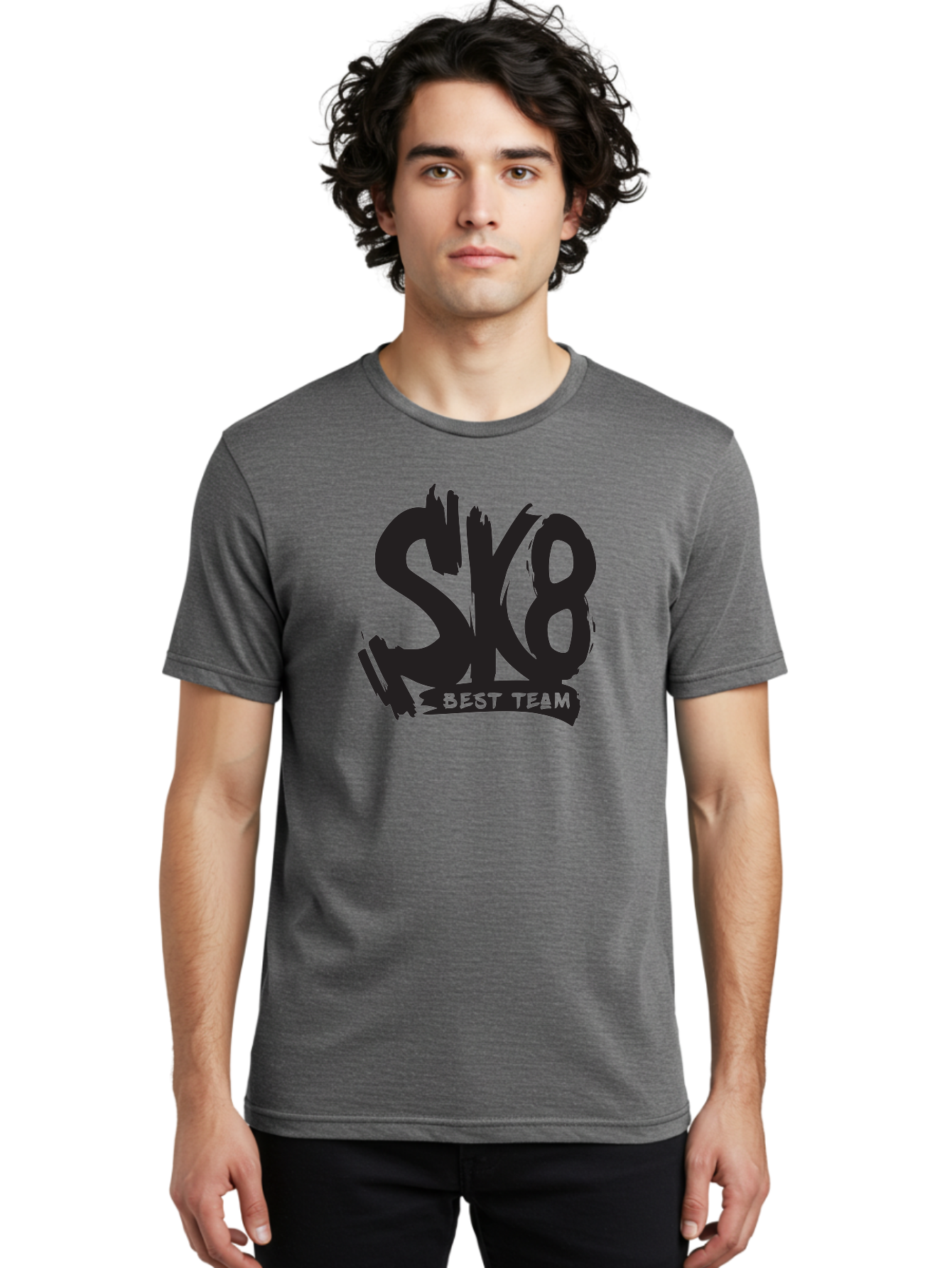 Sk8-Best-Team-1 Men'S Graphic Tee, 100% Cotton, Comfortable Casual Summer Wear, Machine Washable, Sk8 Best Team, Skate Team Logo, Skateboarding Graphics, Team Branding, Urban Sports, Action Sports, Skate Culture, Team Identity Aac163 28