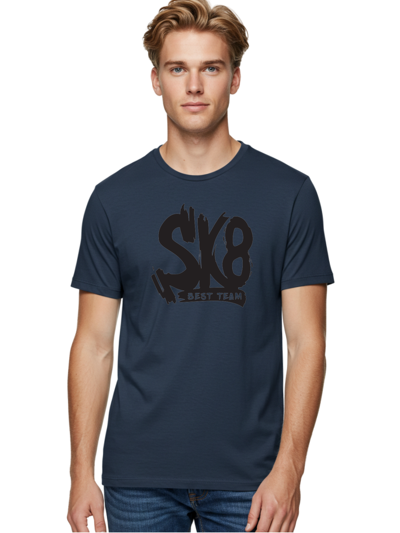 Sk8-Best-Team-1 Men'S Graphic Tee, 100% Cotton, Comfortable Casual Summer Wear, Machine Washable, Sk8 Best Team, Skate Team Logo, Skateboarding Graphics, Team Branding, Urban Sports, Action Sports, Skate Culture, Team Identity Aac163 6