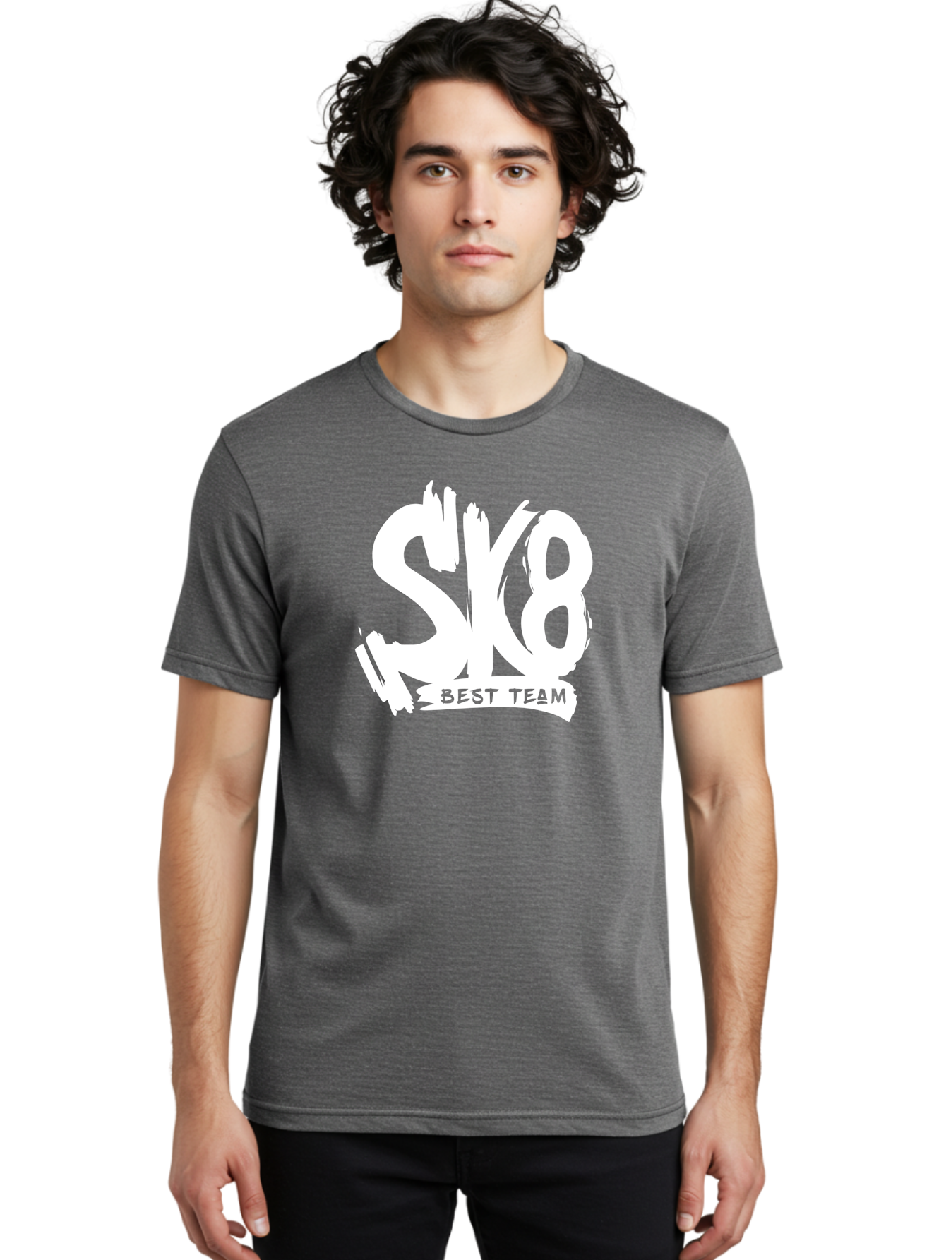 Sk8-Best-Team Men'S Graphic Tee, 100% Cotton, Comfortable Casual Summer Wear, Machine Washable, Action Sports Team Logo, Skateboarding Graphics, Team Spirit, Best Team Logo, Sports Branding, Team Identity, Skate Culture Aac164 18