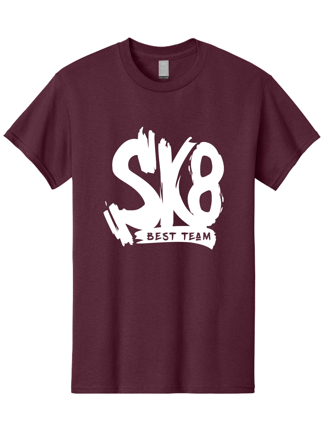 Sk8-Best-Team Men'S Graphic Tee, 100% Cotton, Comfortable Casual Summer Wear, Machine Washable, Action Sports Team Logo, Skateboarding Graphics, Team Spirit, Best Team Logo, Sports Branding, Team Identity, Skate Culture Aac164 7