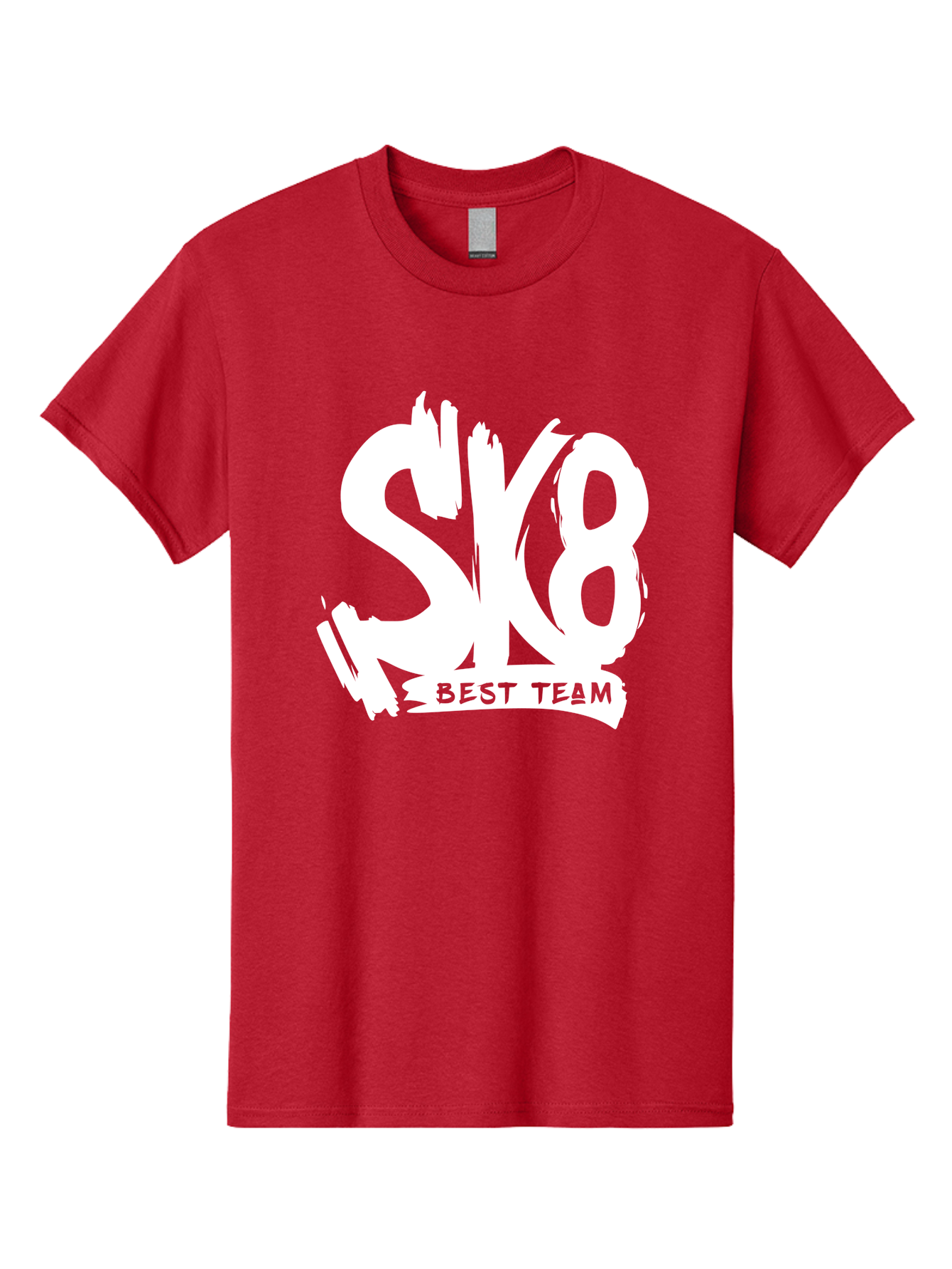 Sk8-Best-Team Men'S Graphic Tee, 100% Cotton, Comfortable Casual Summer Wear, Machine Washable, Action Sports Team Logo, Skateboarding Graphics, Team Spirit, Best Team Logo, Sports Branding, Team Identity, Skate Culture Aac164 5