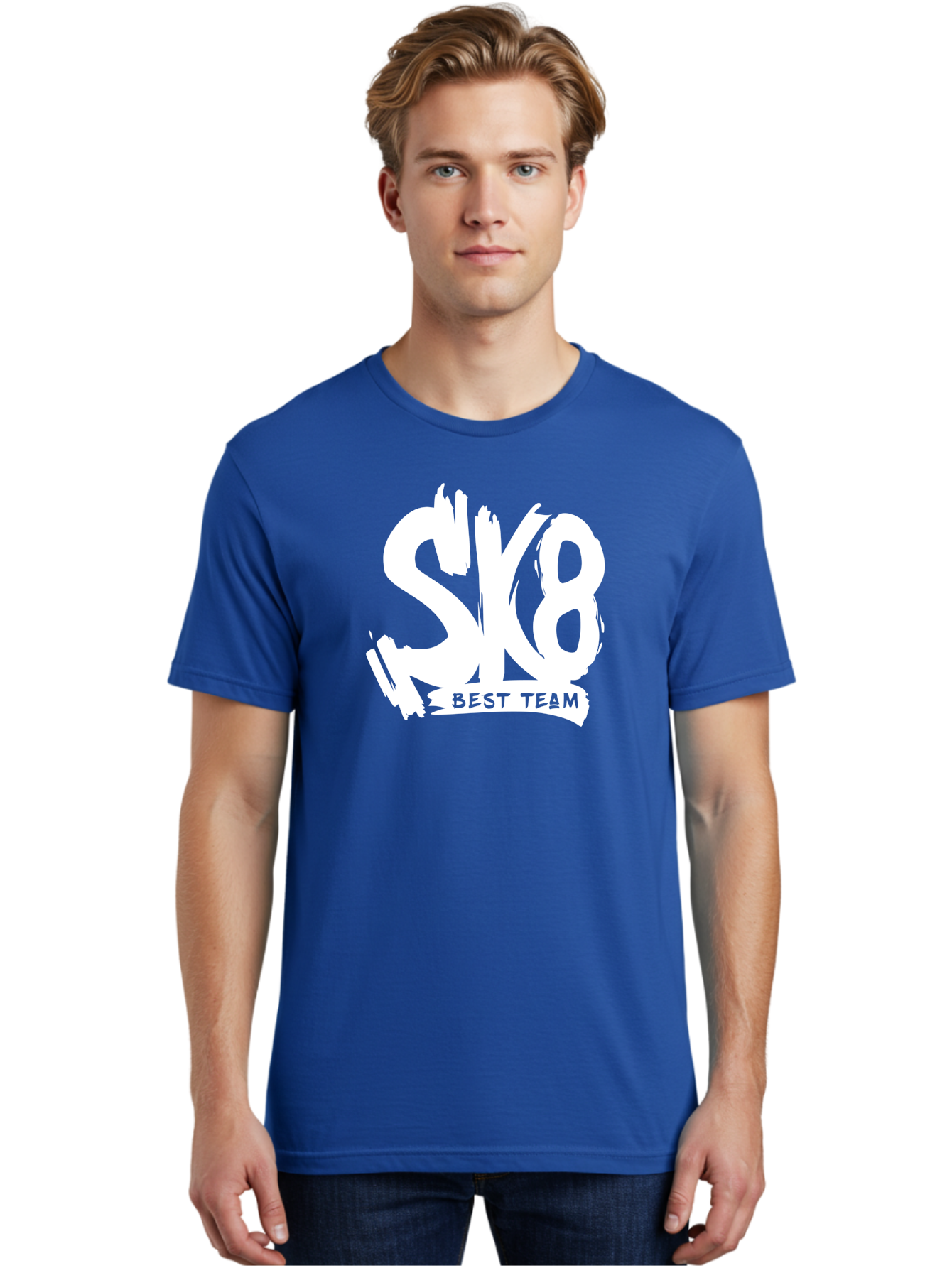 Sk8-Best-Team Men'S Graphic Tee, 100% Cotton, Comfortable Casual Summer Wear, Machine Washable, Action Sports Team Logo, Skateboarding Graphics, Team Spirit, Best Team Logo, Sports Branding, Team Identity, Skate Culture Aac164 20