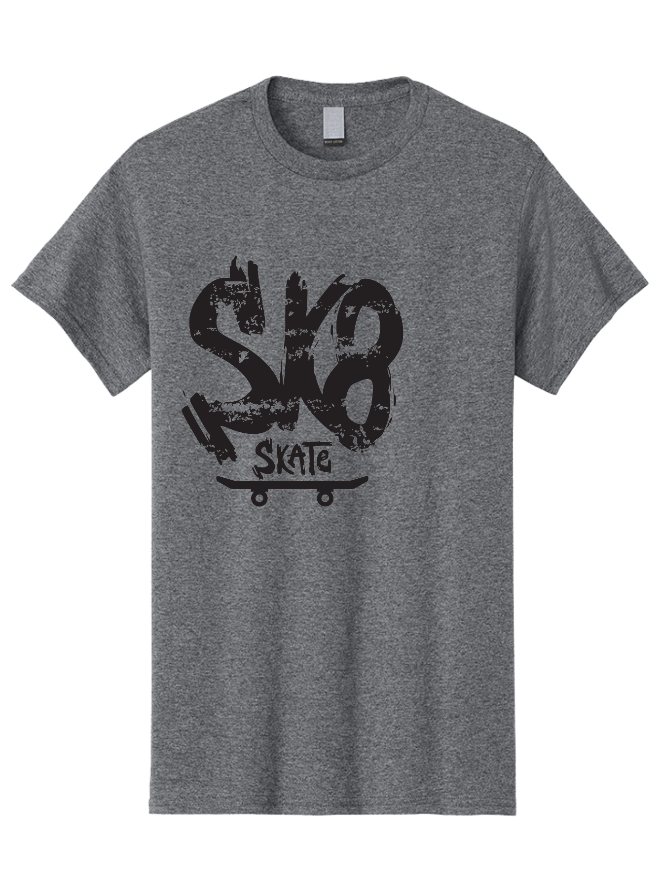 Sk8 Men'S Graphic Tee, 100% Cotton, Comfortable Casual Summer Wear, Machine Washable, Skateboarding Logo, Graffiti Style, Urban Culture, Street Art, Skateboard Graphics, Extreme Sports, Youth Culture, Edgy Design Aac167 27