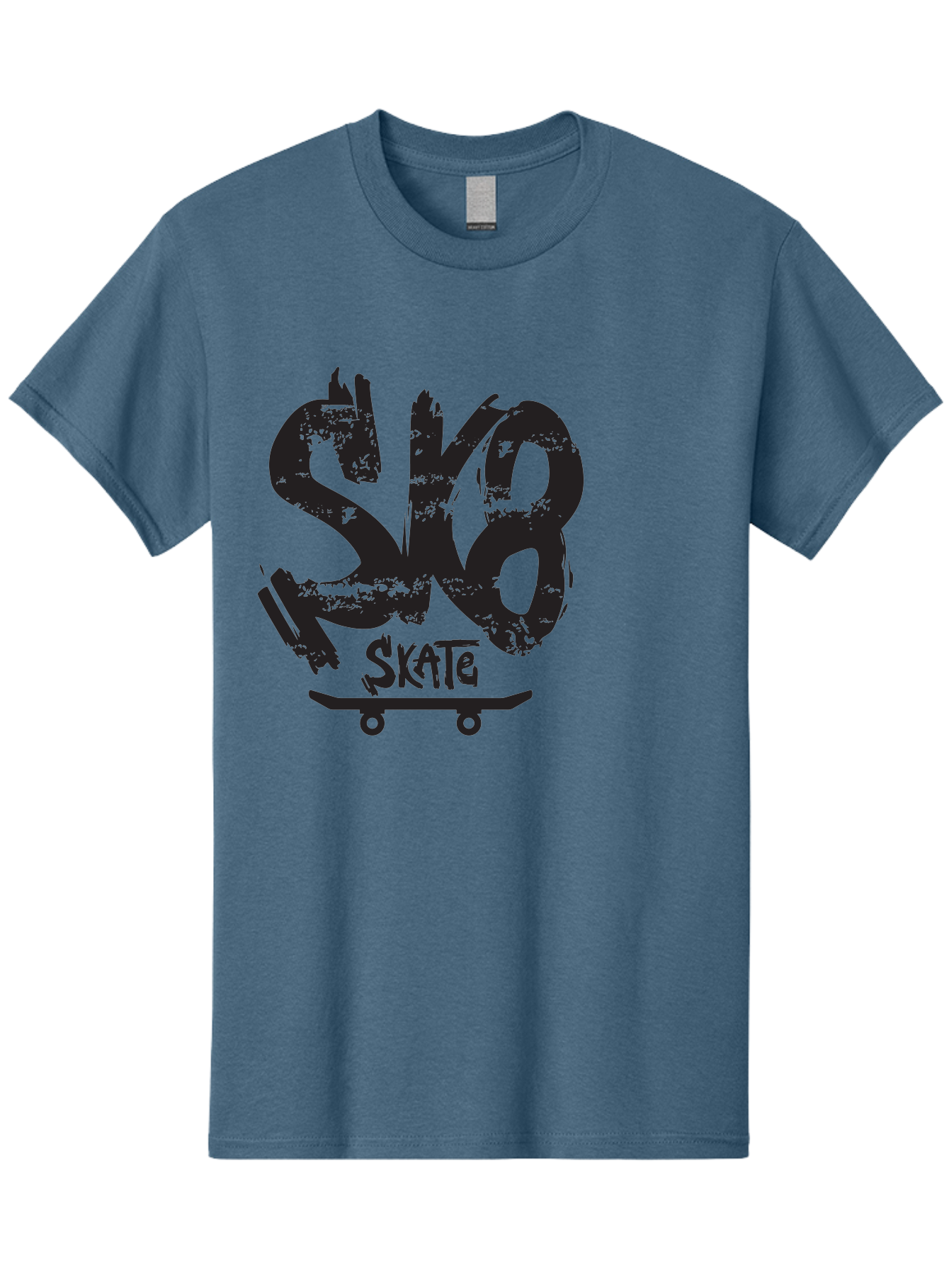 Sk8 Men'S Graphic Tee, 100% Cotton, Comfortable Casual Summer Wear, Machine Washable, Skateboarding Logo, Graffiti Style, Urban Culture, Street Art, Skateboard Graphics, Extreme Sports, Youth Culture, Edgy Design Aac167 29