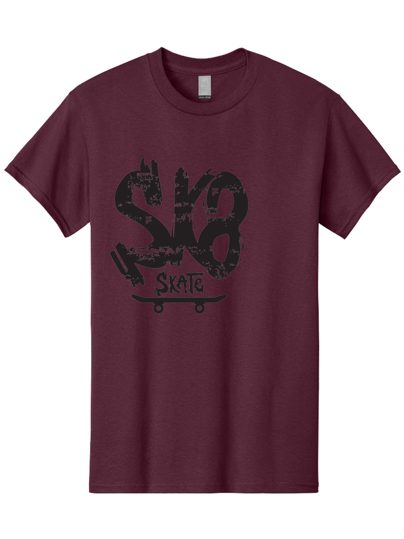 Sk8 Men'S Graphic Tee, 100% Cotton, Comfortable Casual Summer Wear, Machine Washable, Skateboarding Logo, Graffiti Style, Urban Culture, Street Art, Skateboard Graphics, Extreme Sports, Youth Culture, Edgy Design Aac167 23
