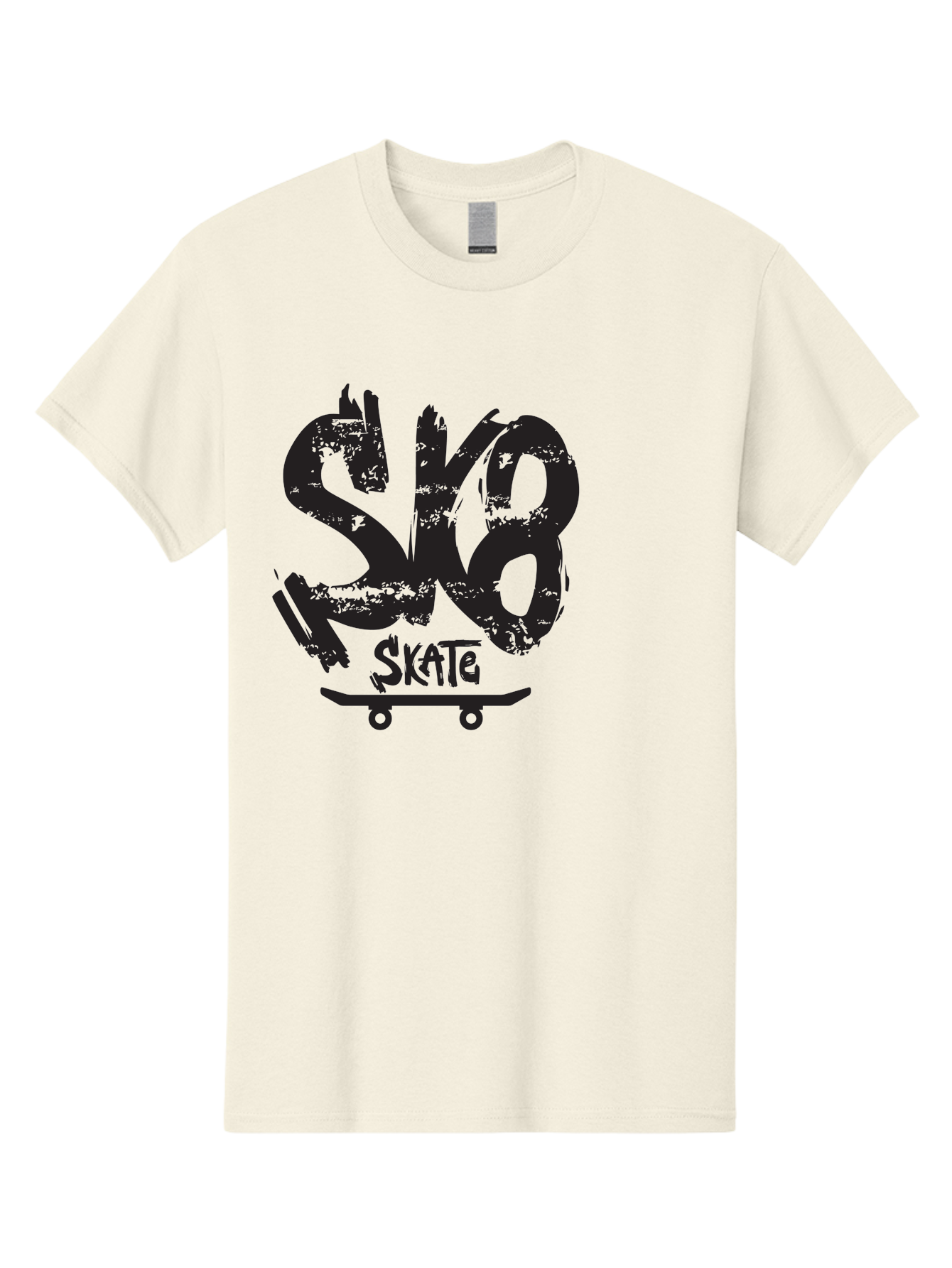 Sk8 Men'S Graphic Tee, 100% Cotton, Comfortable Casual Summer Wear, Machine Washable, Skateboarding Logo, Graffiti Style, Urban Culture, Street Art, Skateboard Graphics, Extreme Sports, Youth Culture, Edgy Design Aac167 5