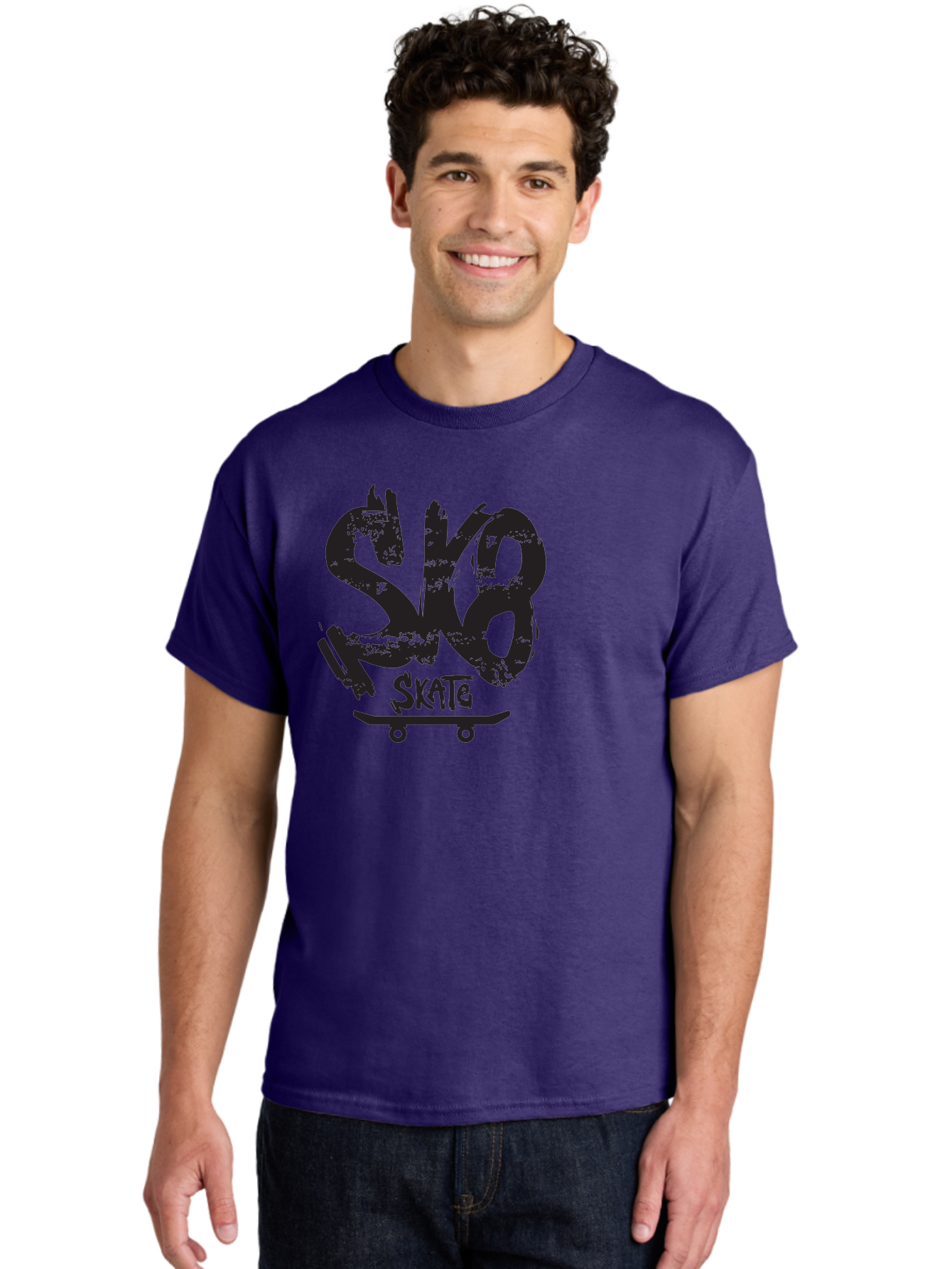Sk8 Men'S Graphic Tee, 100% Cotton, Comfortable Casual Summer Wear, Machine Washable, Skateboarding Logo, Graffiti Style, Urban Culture, Street Art, Skateboard Graphics, Extreme Sports, Youth Culture, Edgy Design Aac167 10