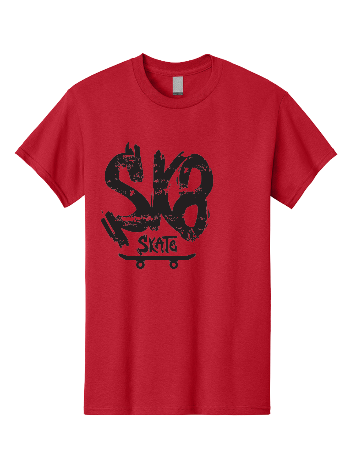 Sk8 Men'S Graphic Tee, 100% Cotton, Comfortable Casual Summer Wear, Machine Washable, Skateboarding Logo, Graffiti Style, Urban Culture, Street Art, Skateboard Graphics, Extreme Sports, Youth Culture, Edgy Design Aac167 19