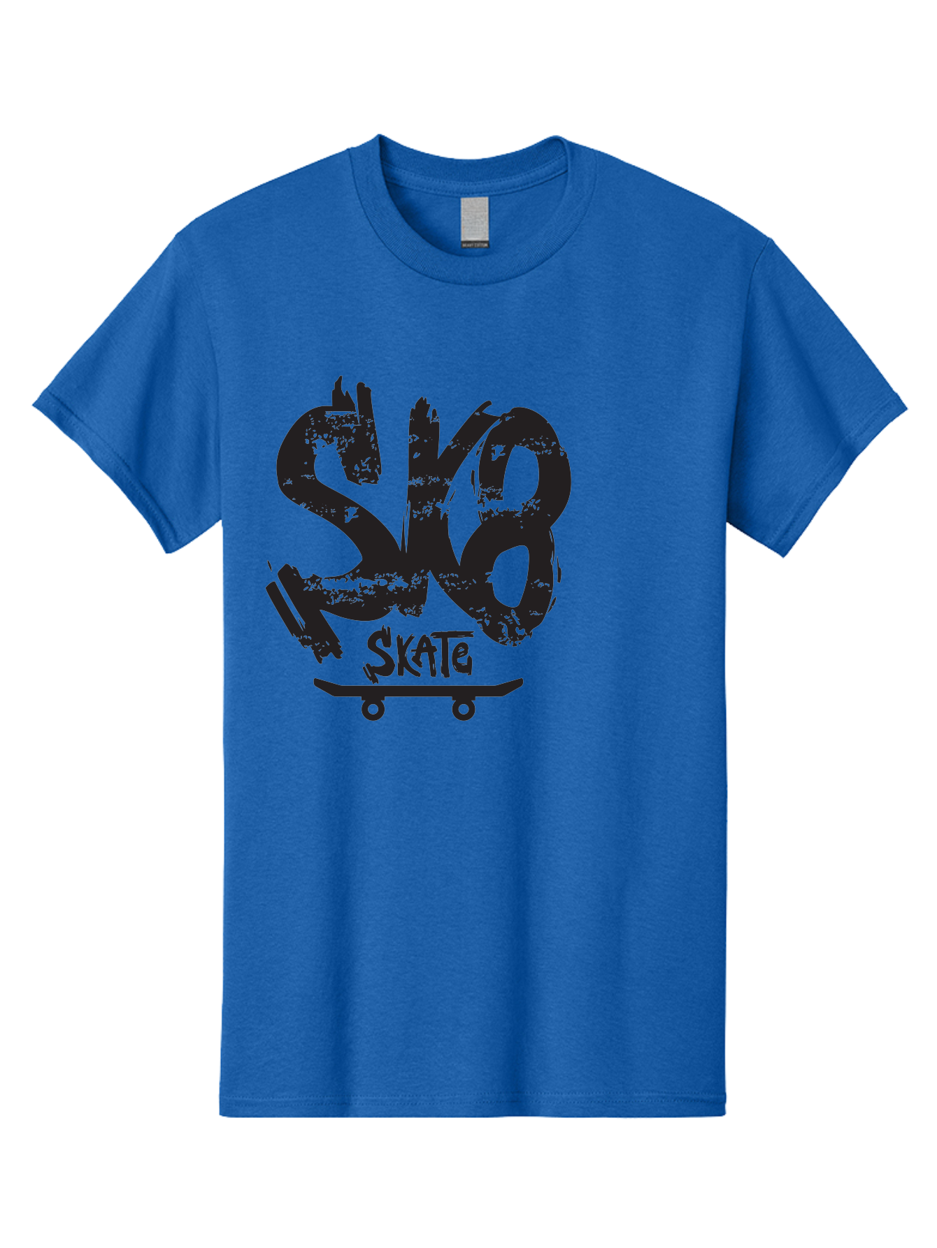 Sk8 Men'S Graphic Tee, 100% Cotton, Comfortable Casual Summer Wear, Machine Washable, Skateboarding Logo, Graffiti Style, Urban Culture, Street Art, Skateboard Graphics, Extreme Sports, Youth Culture, Edgy Design Aac167 21