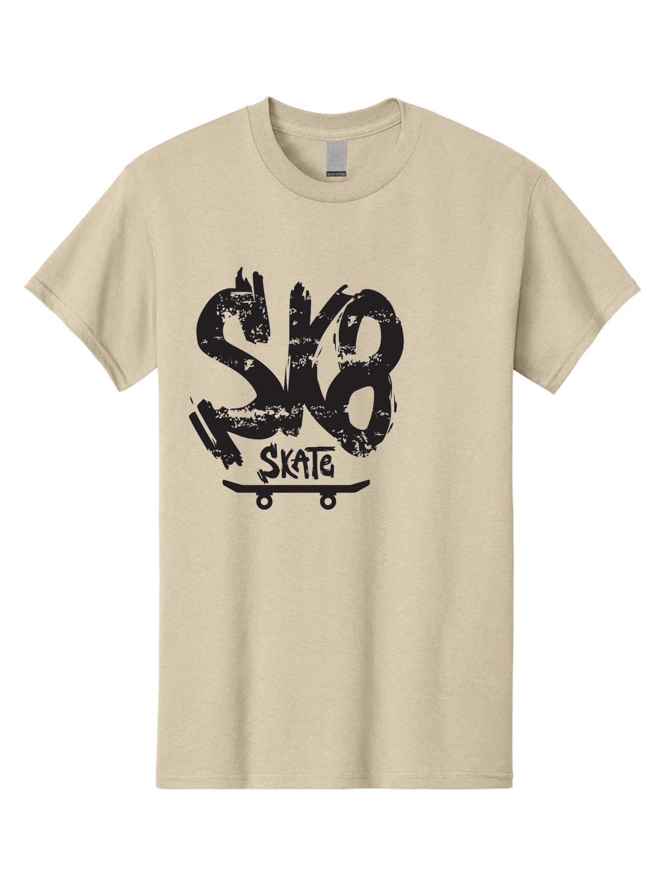 Sk8 Men'S Graphic Tee, 100% Cotton, Comfortable Casual Summer Wear, Machine Washable, Skateboarding Logo, Graffiti Style, Urban Culture, Street Art, Skateboard Graphics, Extreme Sports, Youth Culture, Edgy Design Aac167 15