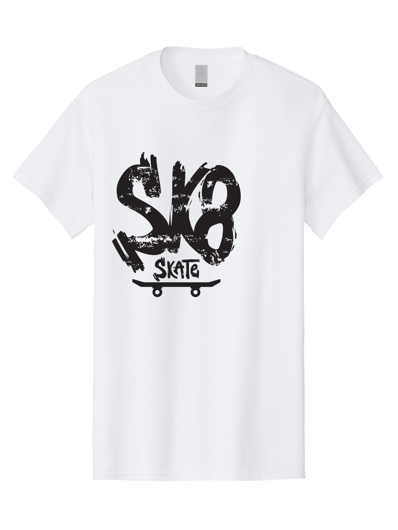 Sk8 Men'S Graphic Tee, 100% Cotton, Comfortable Casual Summer Wear, Machine Washable, Skateboarding Logo, Graffiti Style, Urban Culture, Street Art, Skateboard Graphics, Extreme Sports, Youth Culture, Edgy Design Aac167 3