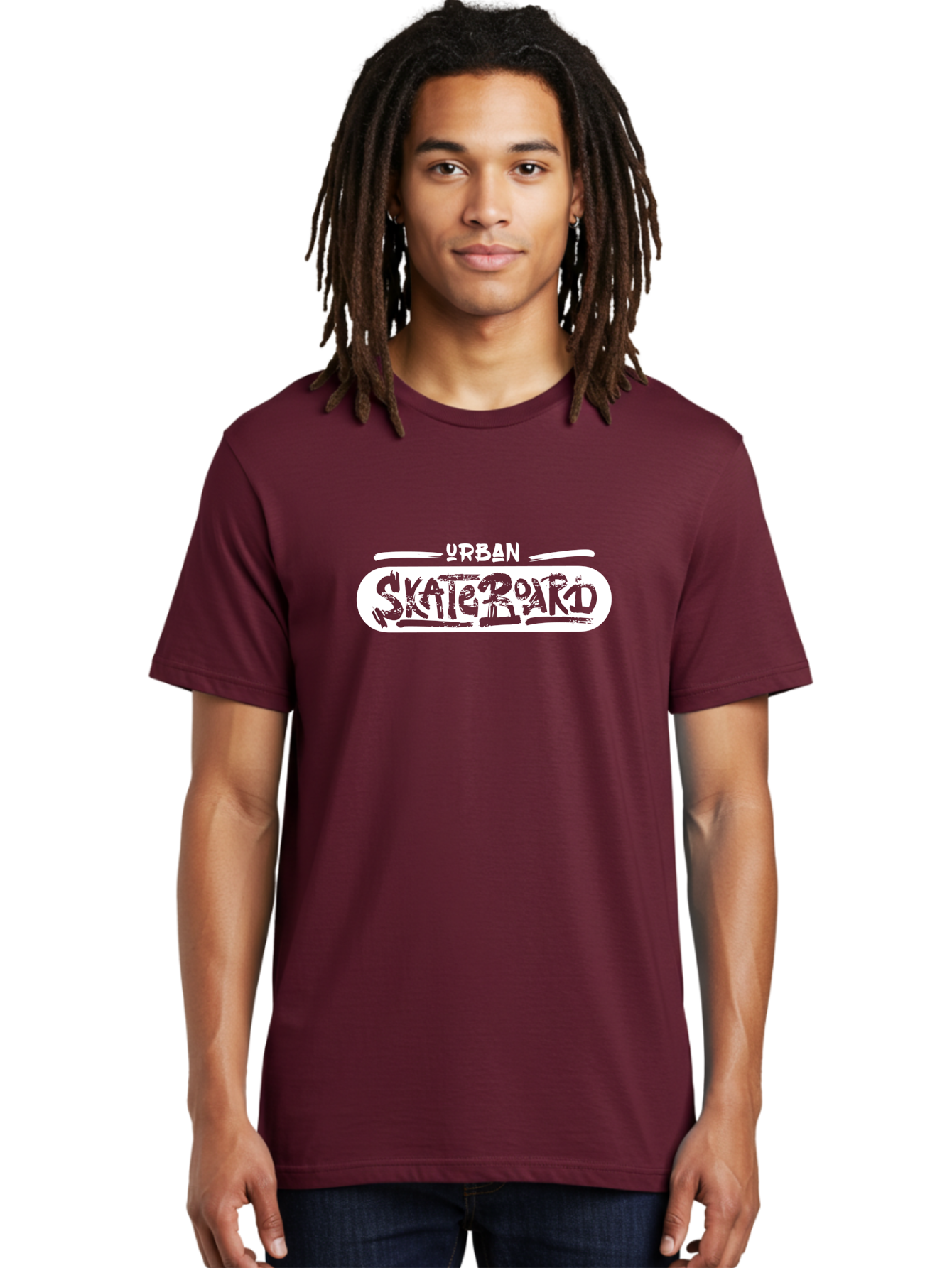 Urban-Skateboard Men'S Graphic Tee, 100% Cotton, Comfortable Casual Summer Wear, Machine Washable, Skateboarding Culture, Urban Lifestyle, Streetwear Fashion, Skateboard Graphics, Graffiti Art, Youth Culture, Skateboarding Community, Aac174 24
