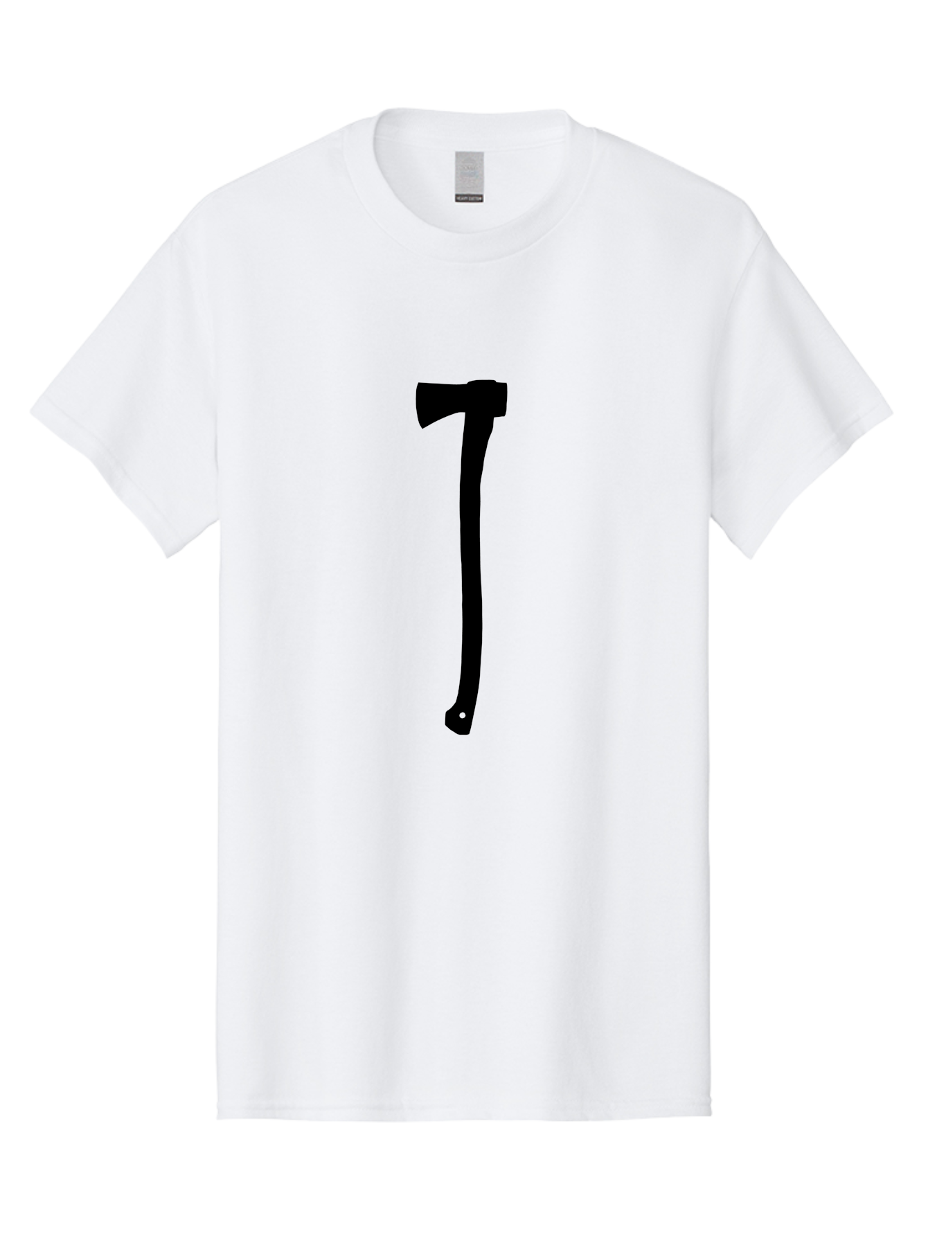 Axe Men'S Graphic Tee, 100% Cotton, Comfortable Casual Summer Wear, Machine Washable, Axe Silhouette, Black Axe, Hatchet Symbol, Lumberjack Tool, Chopping Axe, Camping Gear, Outdoor Equipment, Wilderness Survival Aac176 5