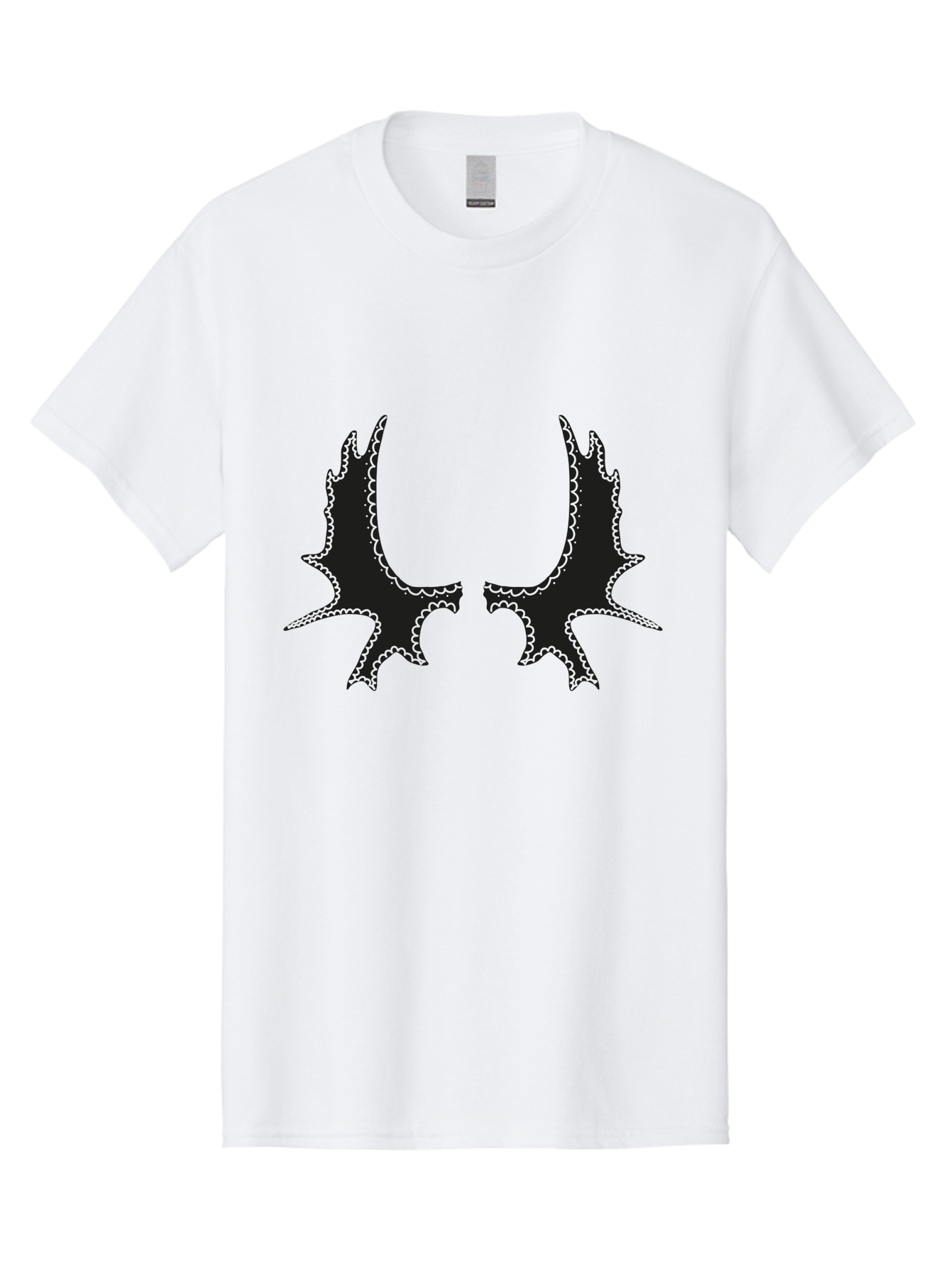 Bat-Wings Men'S Graphic Tee, 100% Cotton, Comfortable Casual Summer Wear, Machine Washable, Bat Wings, Dark Silhouette, Spooky Atmosphere, Gothic Design, Fantasy Creatures, Mysterious Shapes, Symmetrical Art, Eerie Graphics, Winged Creatures Aac177 29