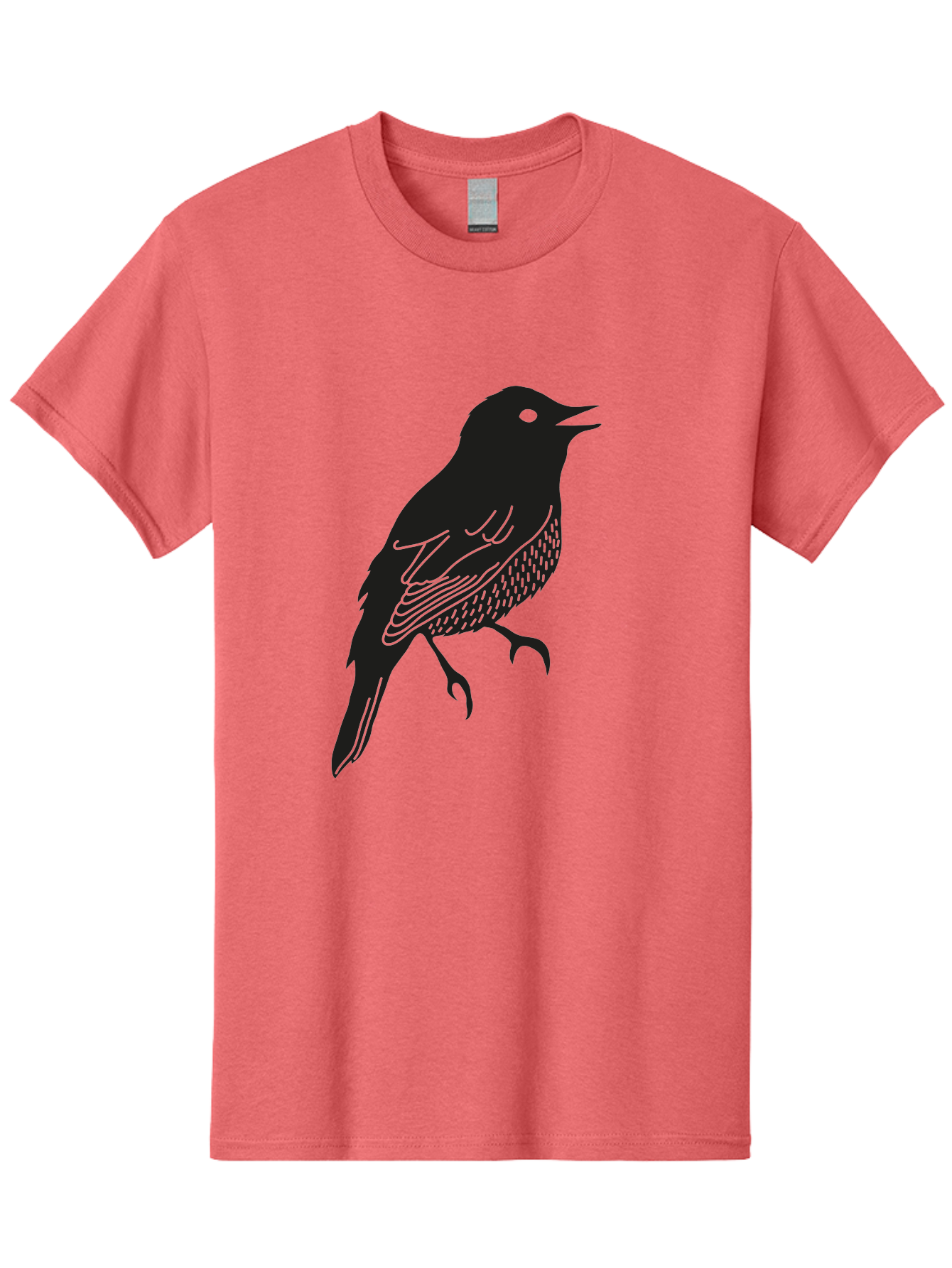 Bird-Silhouette-1 Men'S Graphic Tee, 100% Cotton, Comfortable Casual Summer Wear, Machine Washable, Silhouette Of A Bird, Bird In Flight, Graphic Illustration, Wildlife Art, Nature Design, Feathered Friend, Bird Watching Aac181 11